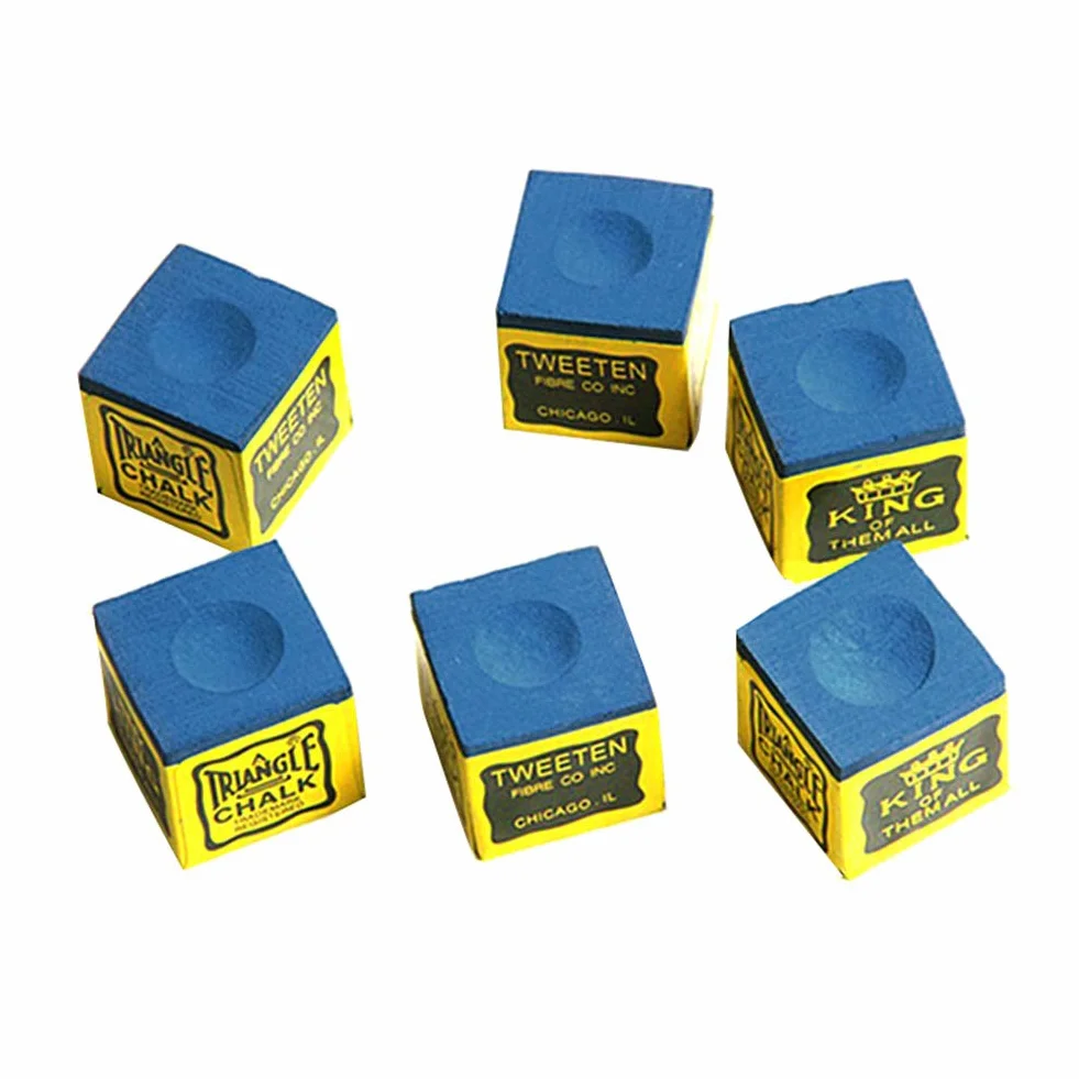 6 Pcs Snooker Piscine Grasse Sèche Craie Billard Table de Billard antidérapant Craie Intérieur Sport Accessoires Nouveau