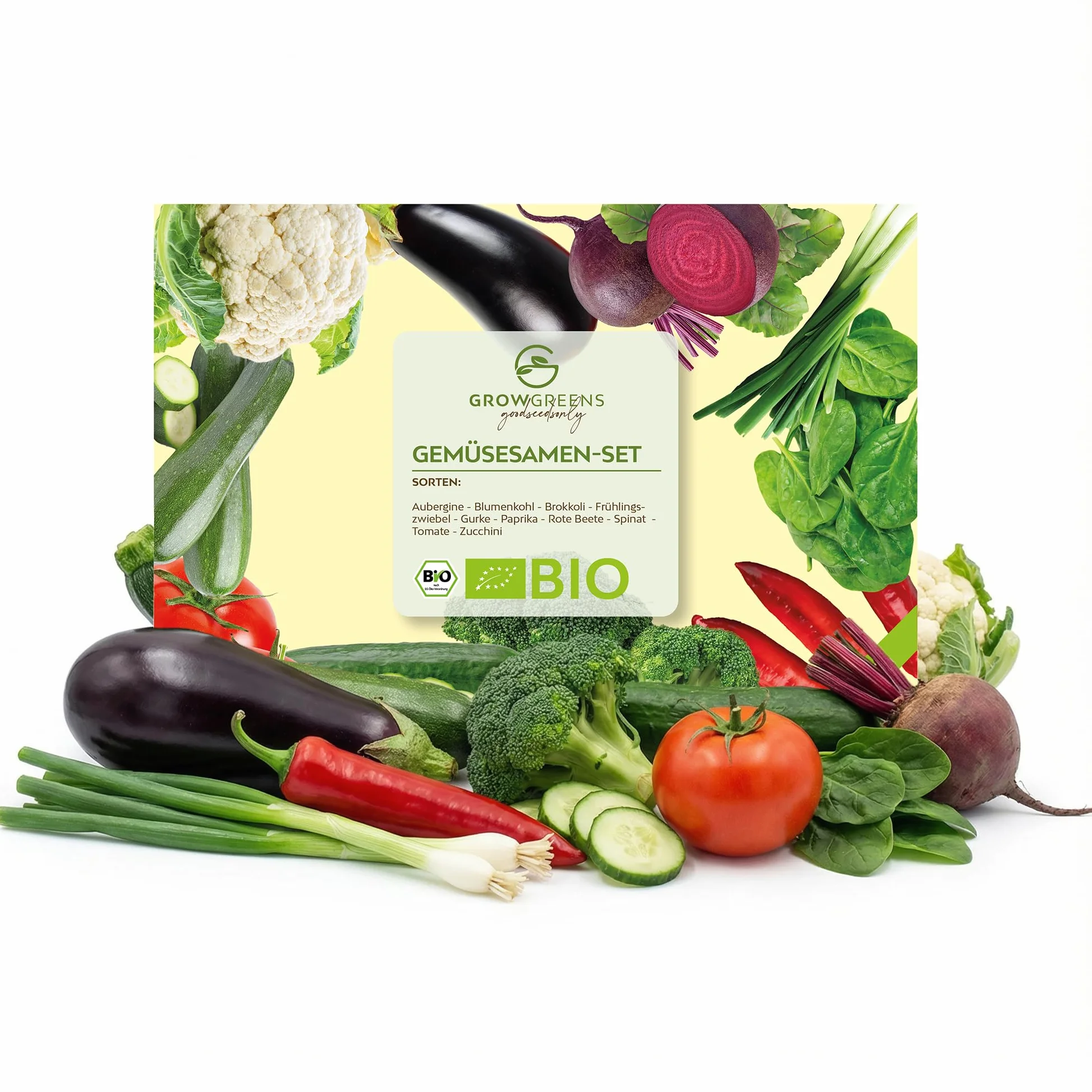 BIO Kit de graines potager 10 variétés légumes - semis biologique prêt à pousser terrasse, balcon, jardin
