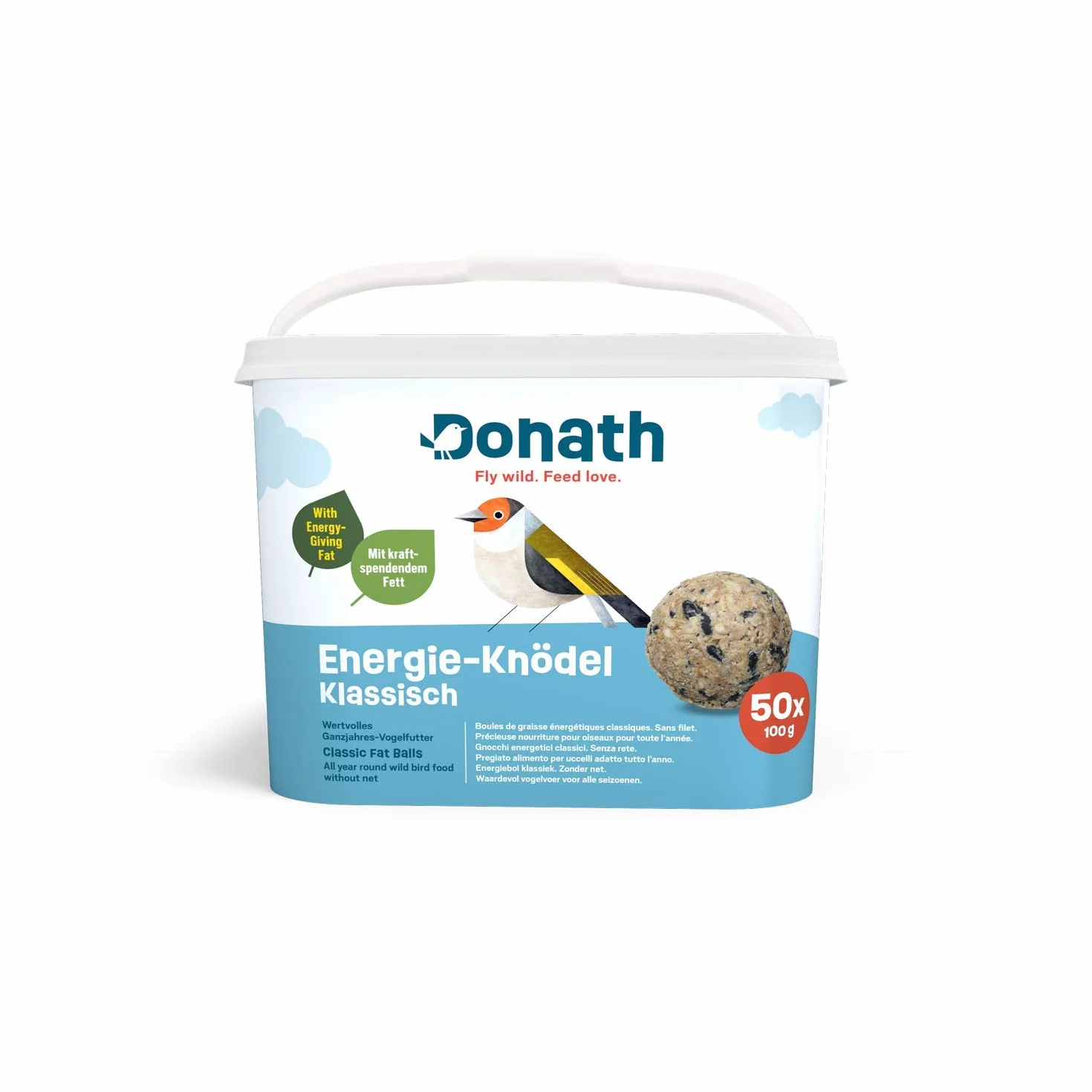 Donath Boules d'Energie Classiques sans Net 50 Unités