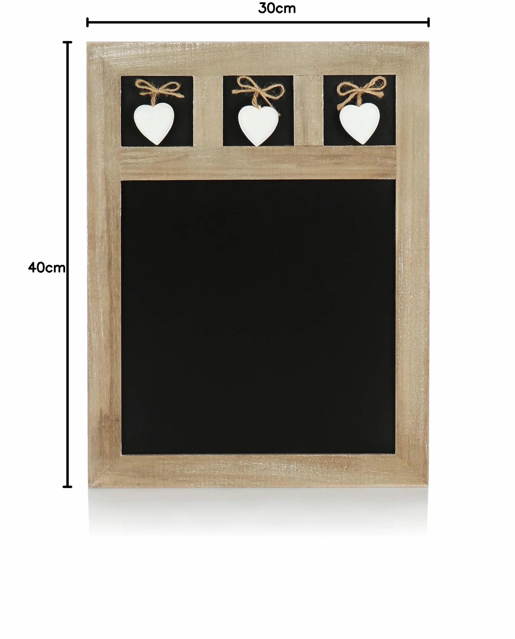COM-FOUR® Tableau mémo 40 x 30 cm - tableau à craie à suspendre décoratif