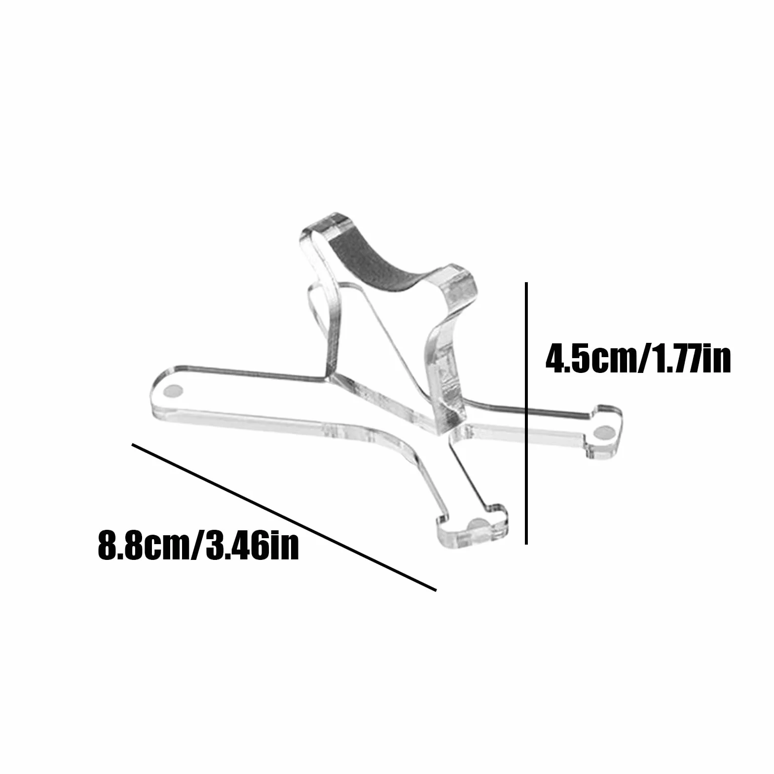 Présentoir pour batte de baseball, 2 supports de batte de baseball, support de rangement en acrylique, 8,8 x 8,8 x 4,5 cm, convient aux bâtons de softball de 20,3 cm, support d'équipement de sport