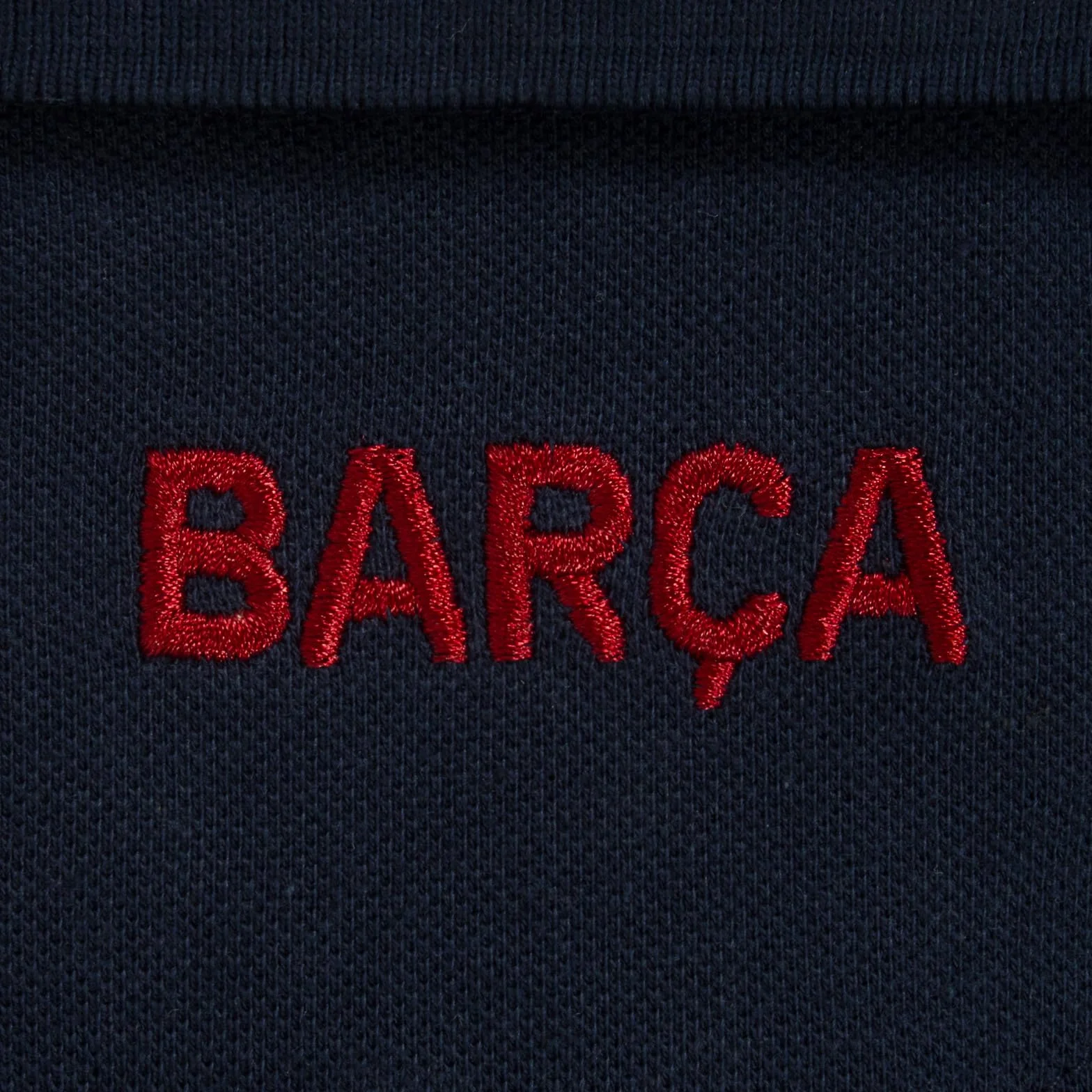 FC Barcelone Officiel - Polo de Football pour Homme - avec Blason Officiel - Bleu Marine