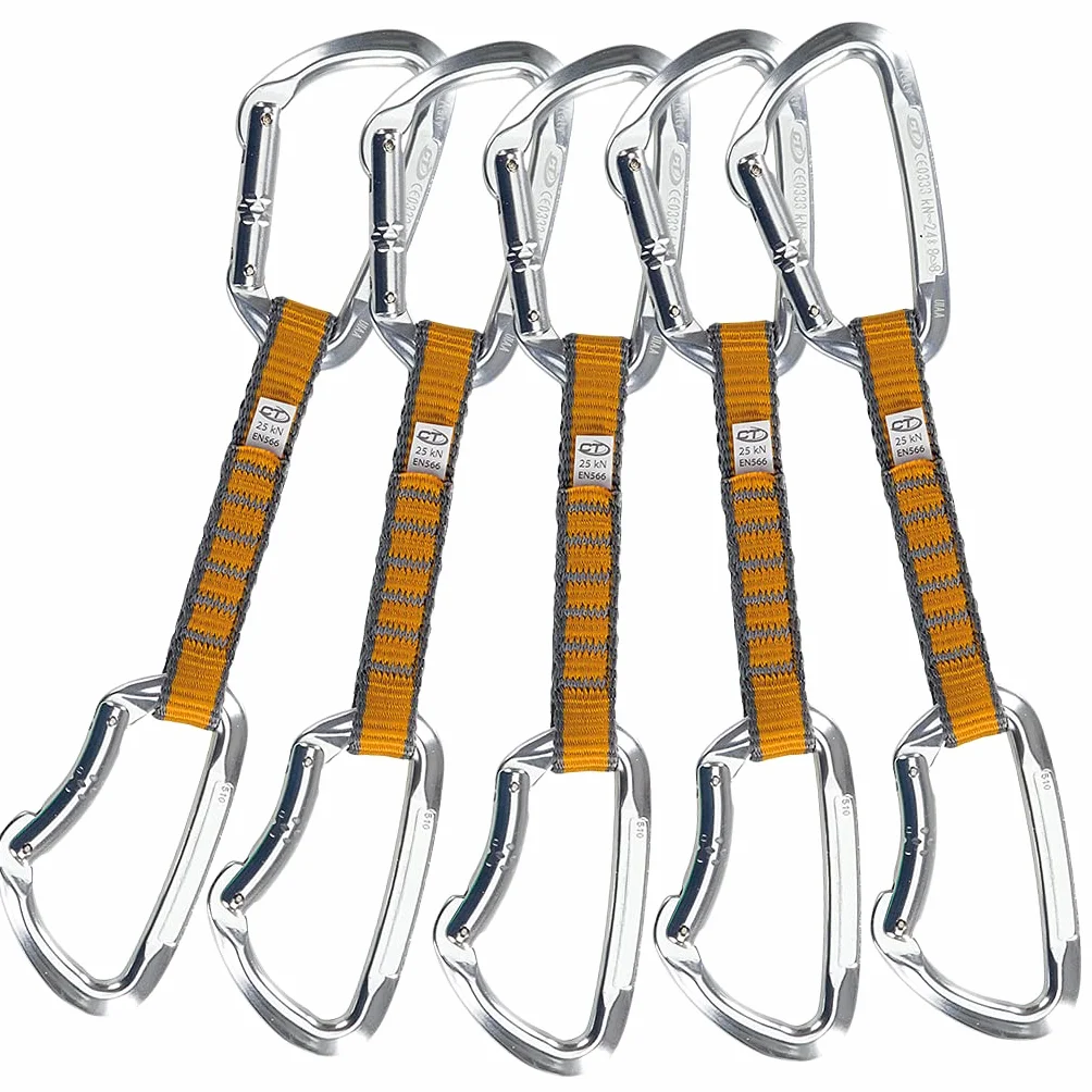 Climbing Technology Basic Set Nylon Non K-Lock, référence Unisexe-Adulte, Argent, Unique