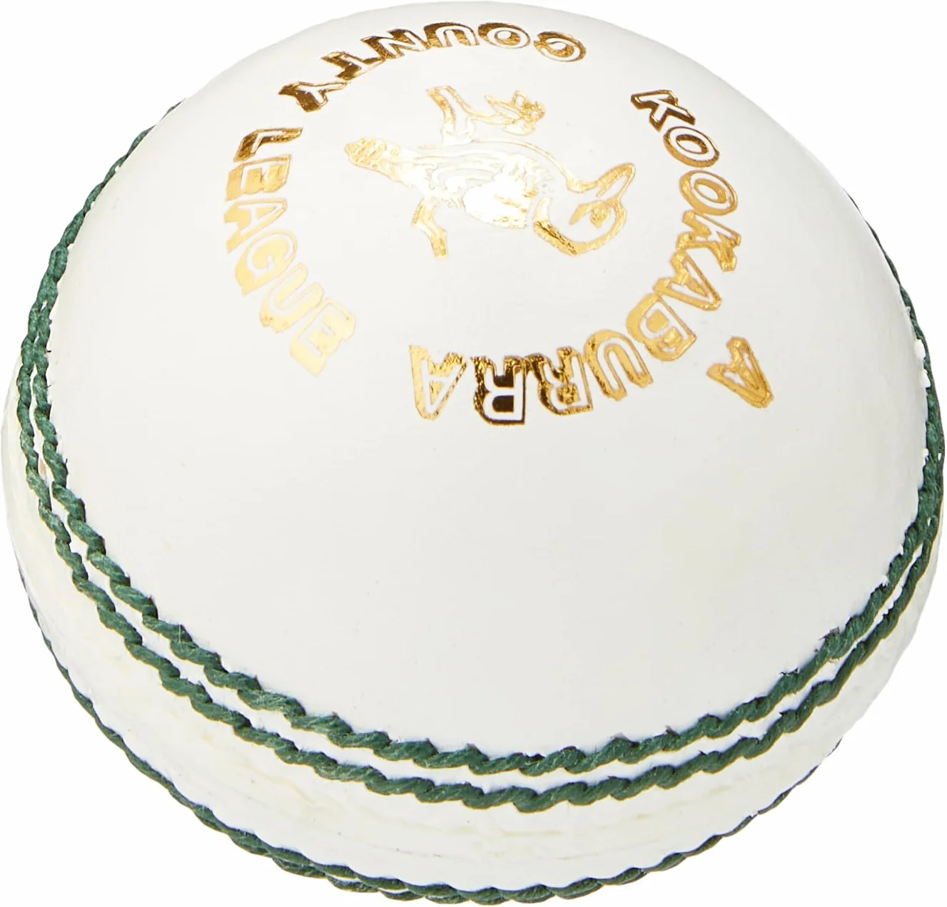 Kookaburra County League Balle de Cricket pour Homme, Jeune et Femme Blanc