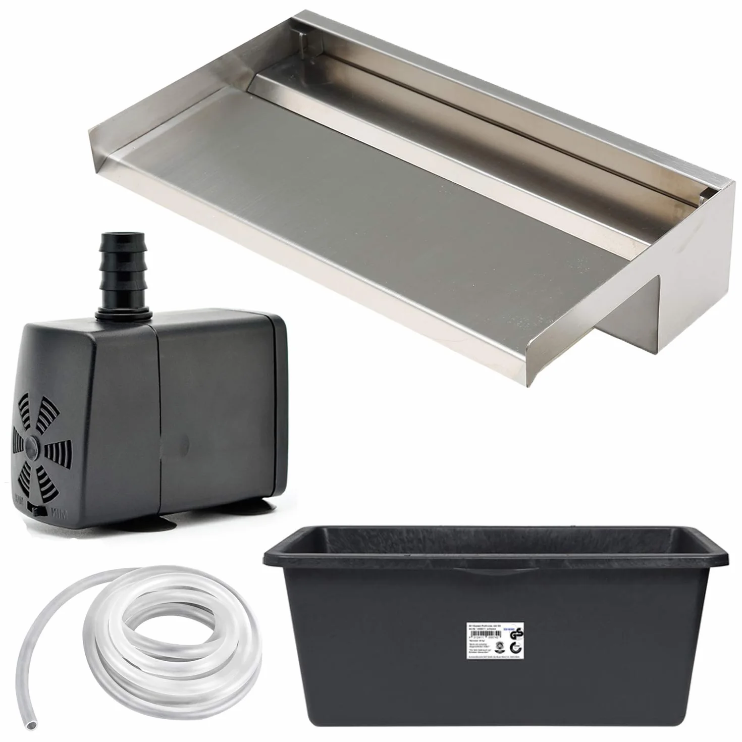 Köhko 24303 Akaka Aquafall Kit cascade Mat 90 cm Wasserfall-Set