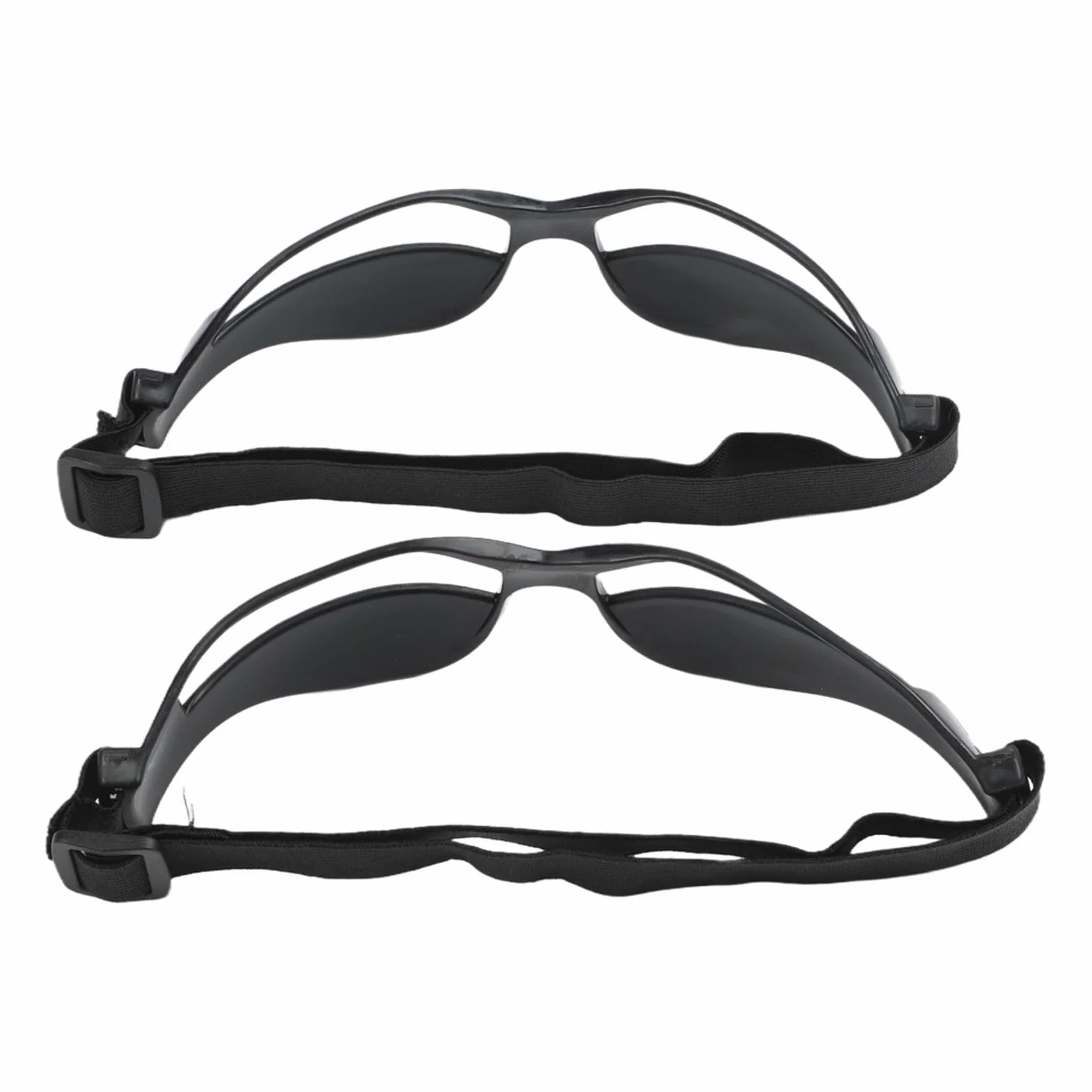 Lot de 8 paires de lunettes de dribble basket-ball entraînement, vision tête haute bande réglable cadre plastique