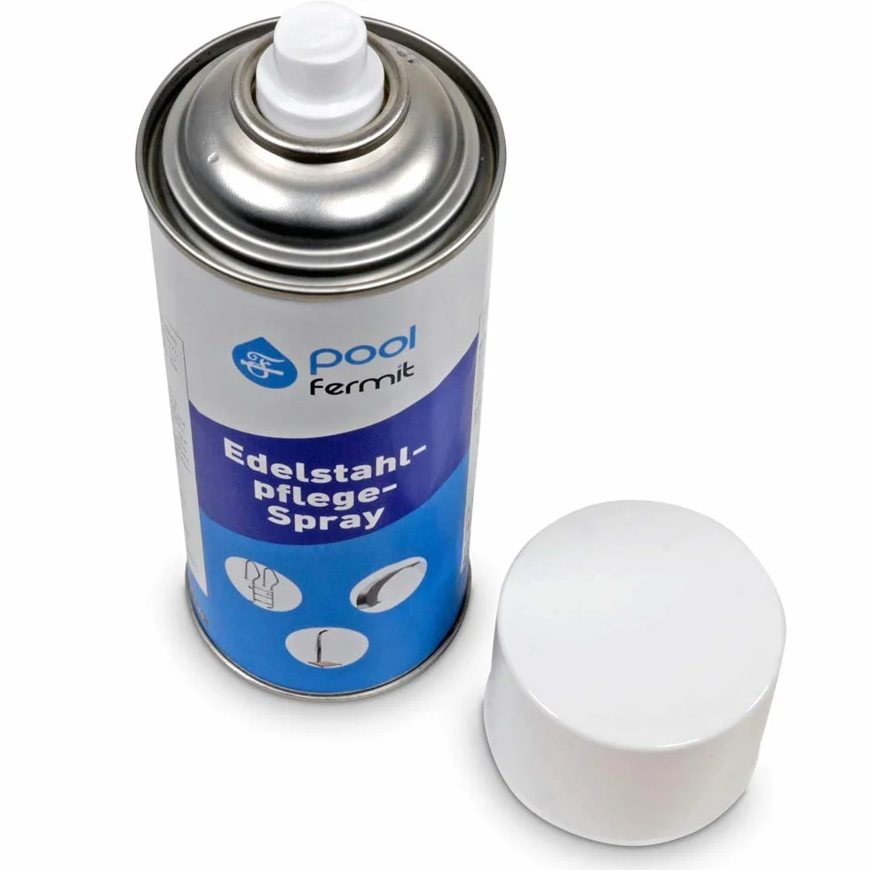 Fermit Spray d'entretien pour Acier Inoxydable, Nettoyage et Protection des Surfaces Métalliques Mates et Brillantes