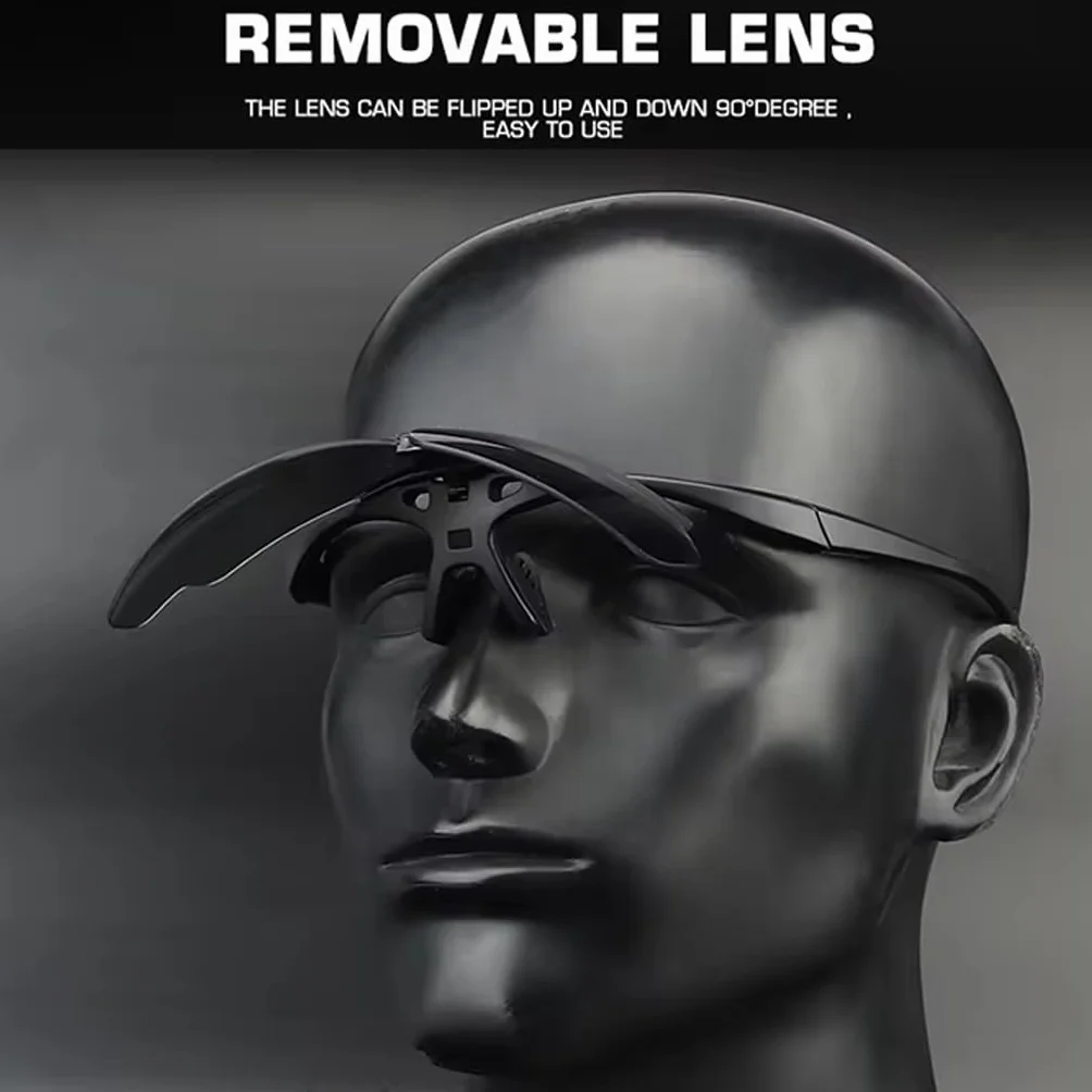 TS TAC-SKY Lunettes De Protection Rabattables À 3 Verres UV Sports Plein Air Hommes