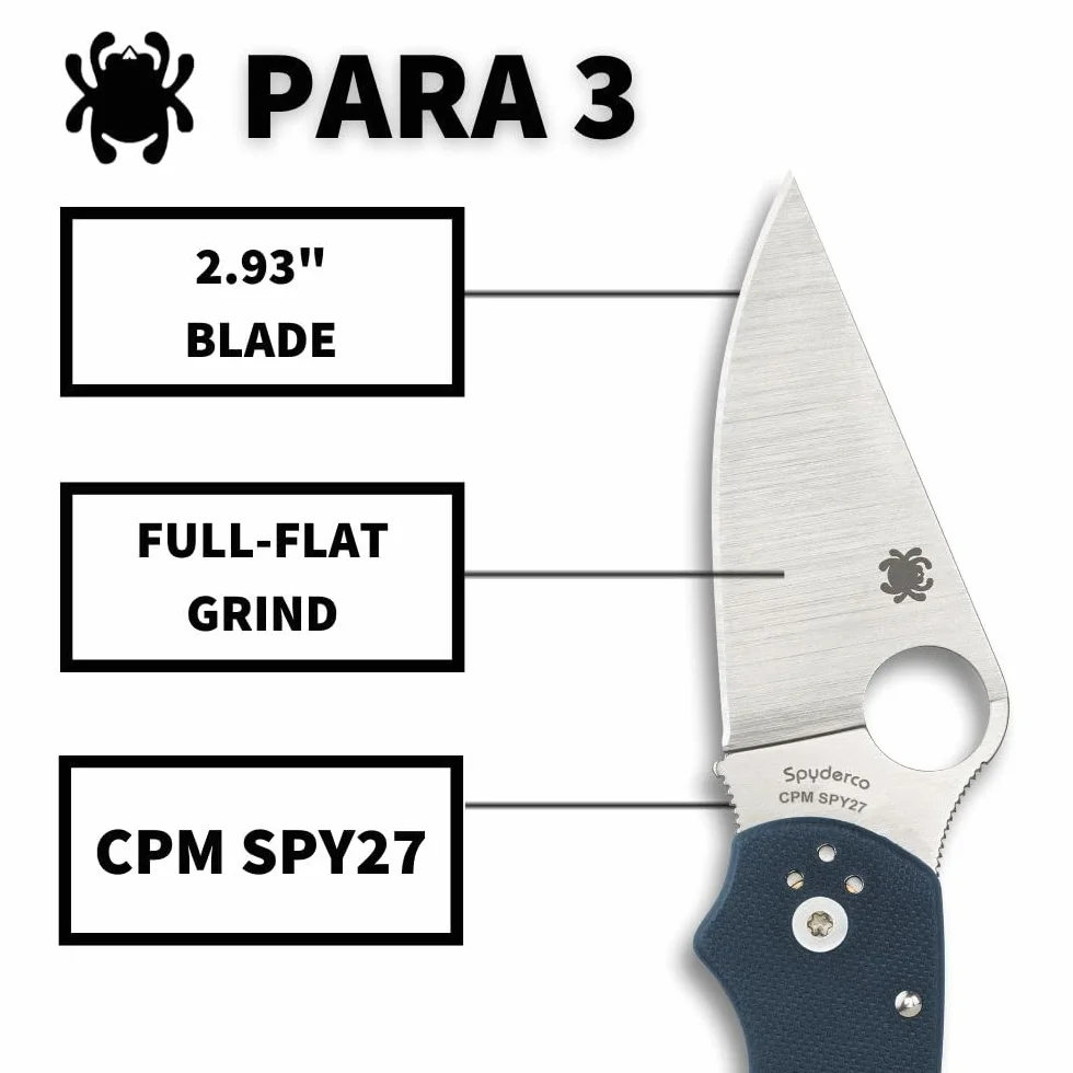 Spyderco Para 3 Compression Lock Blu