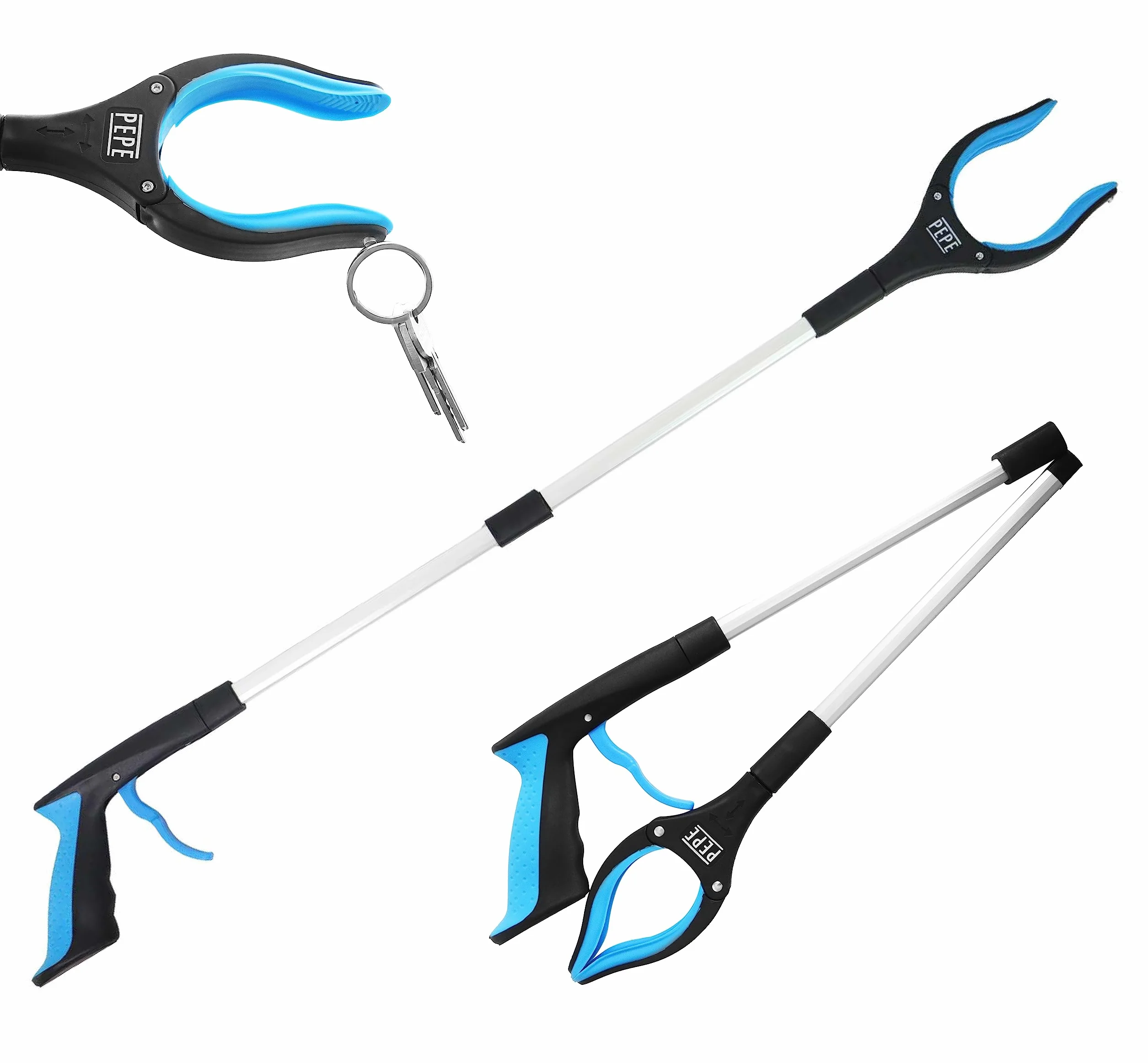 PEPE Mobility Pince Ramasse Objet Pliable, Attrape Déchets sans se Baisser, Aimant Préhension Seniors Handicapés