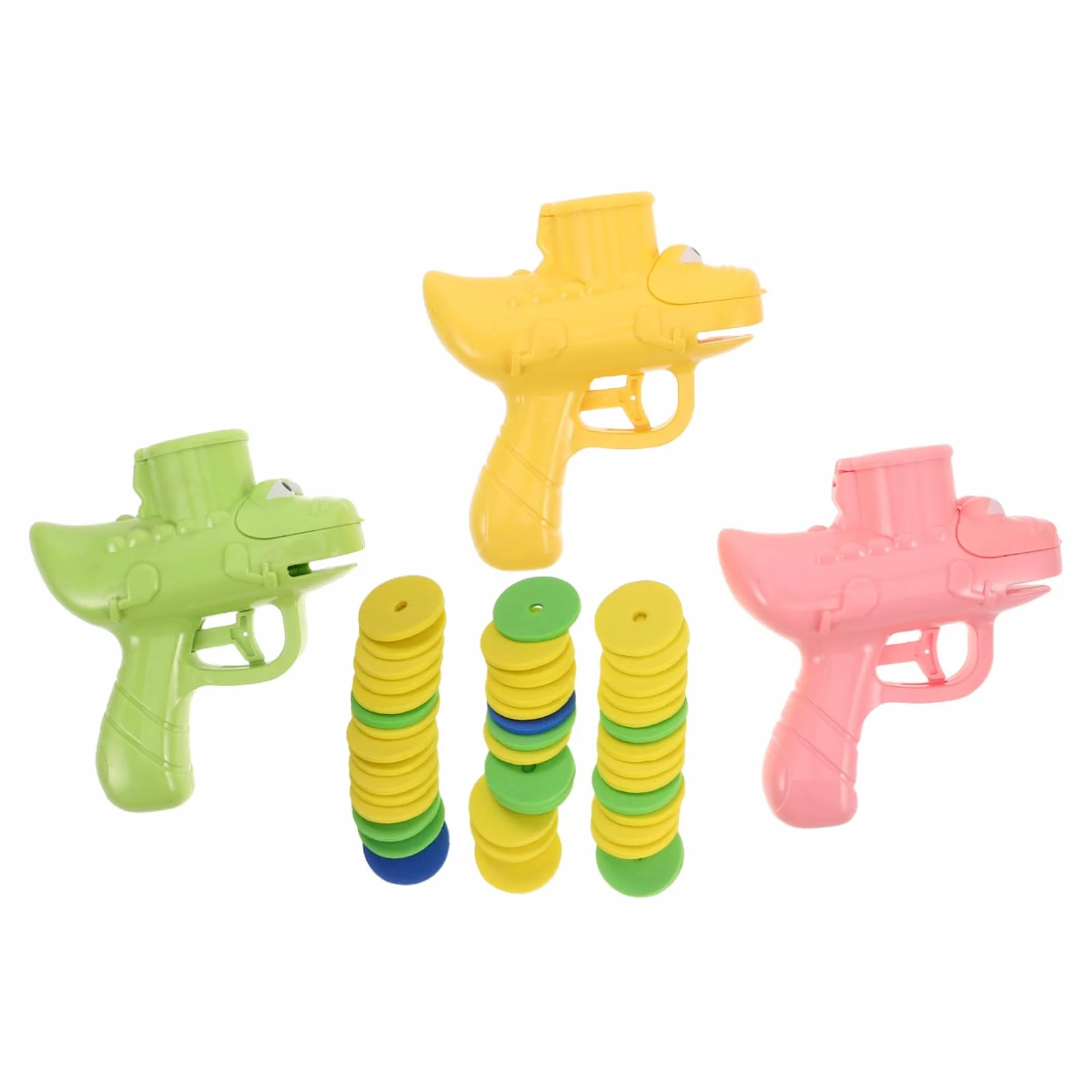 TOYANDONA 3 Pièces Lanceur de Disques Souples pour Garçon Fille Jeu Interactif Extérieur Sûr et pour Fêtes et Garçons et Filles