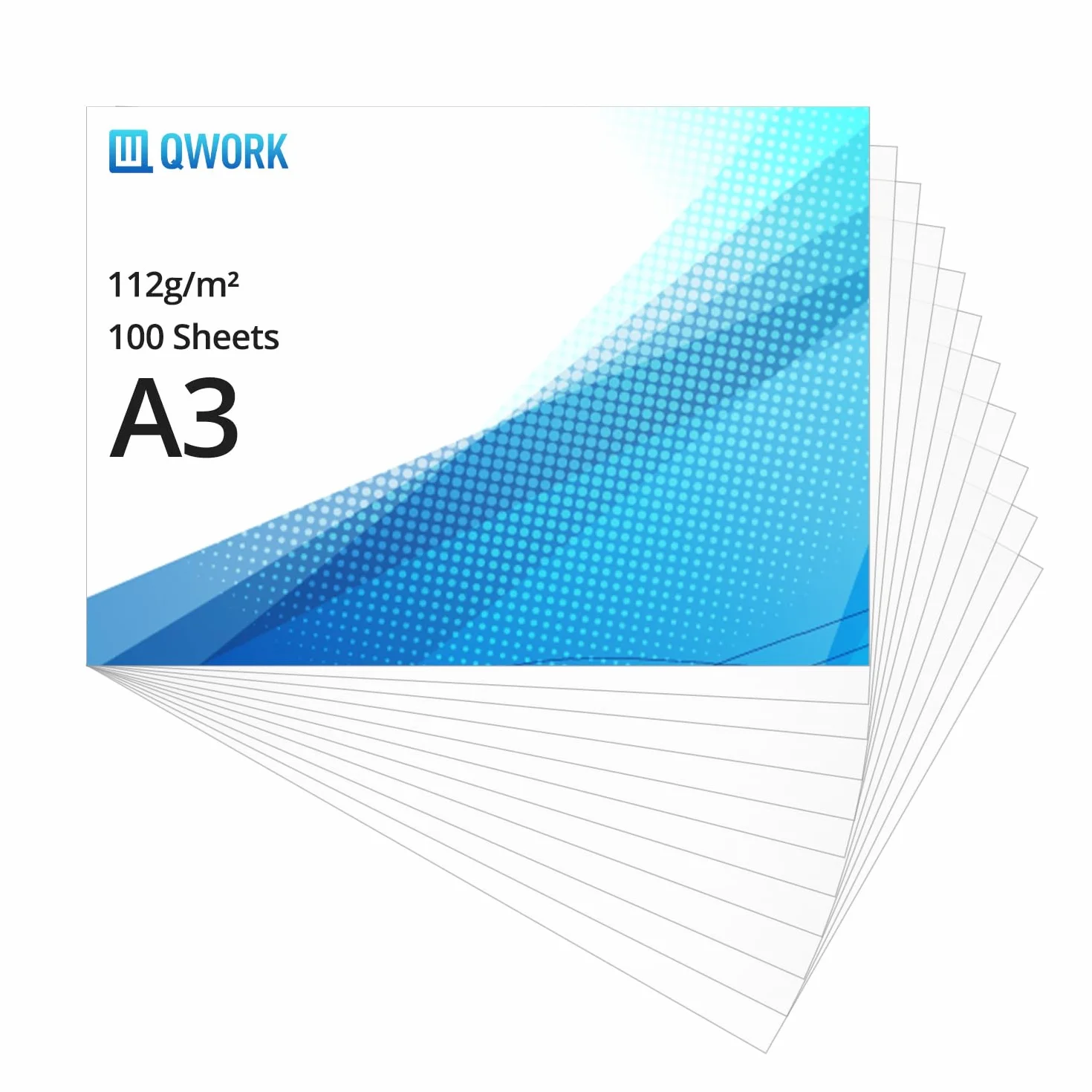 Papier Calque Imprimable A3 110 g/m² Lot de 100 - QWORK®