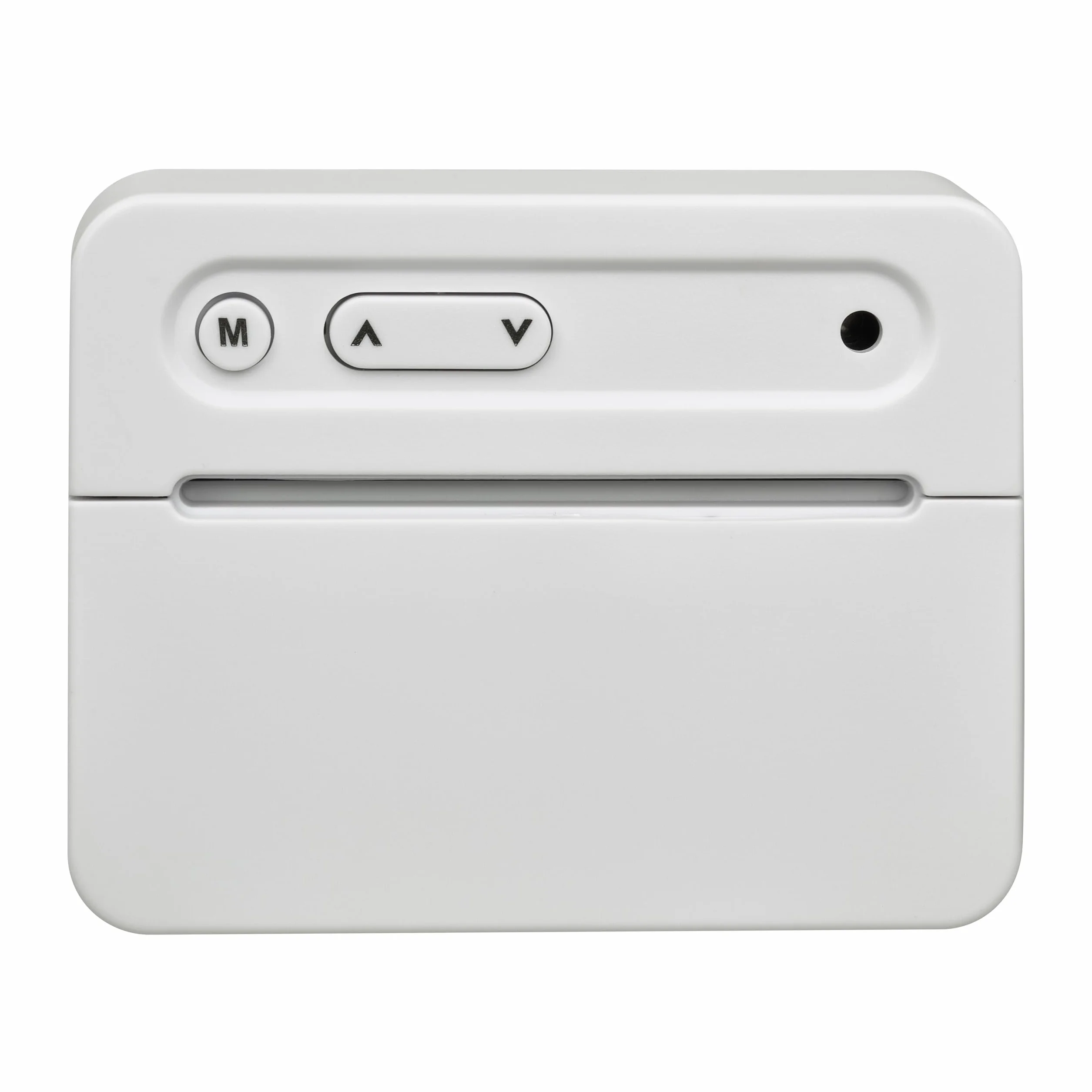TFA Dostmann Mini Réveil Numérique avec Température, Horloge de Bureau, Alarme, Date, Blanc
