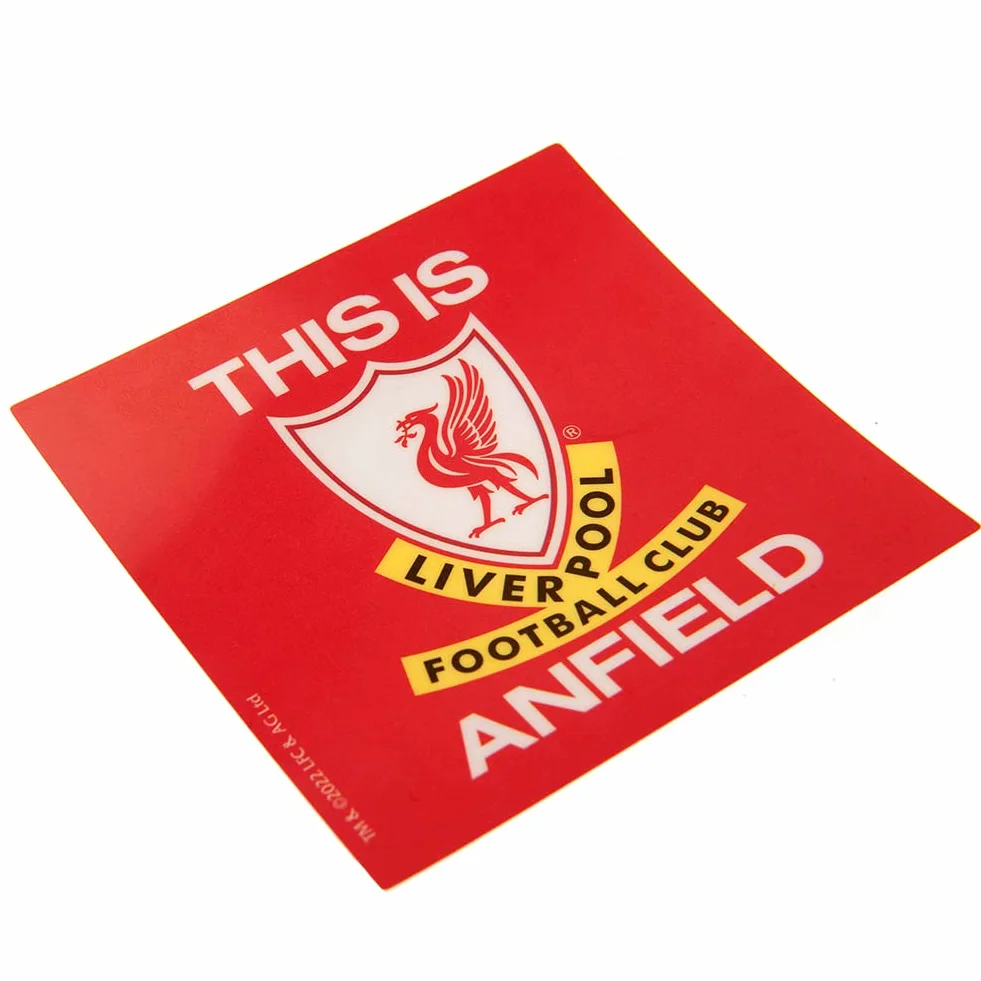 Liverpool FC - Autocollant pour voiture THIS IS ANFIELD (Taille unique) (Rouge/Blanc)