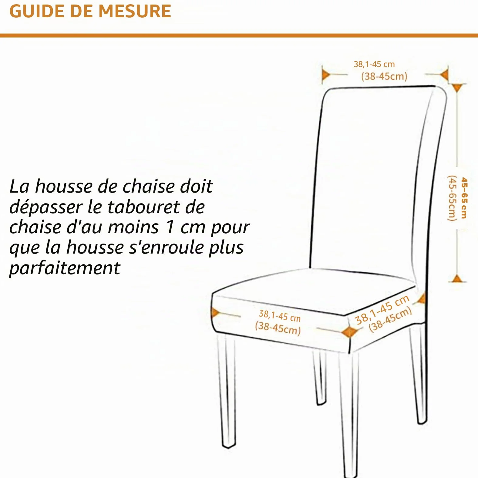 Housse de Chaise Extensible Lot de 4 ou 6, Protecteur Universel Amovible Lavable Moderne pour Salle à Manger Maison