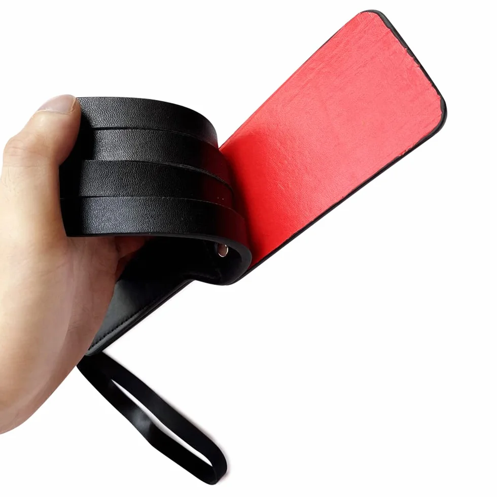Cravache d'équitation en similicuir Fouet à main en cuir