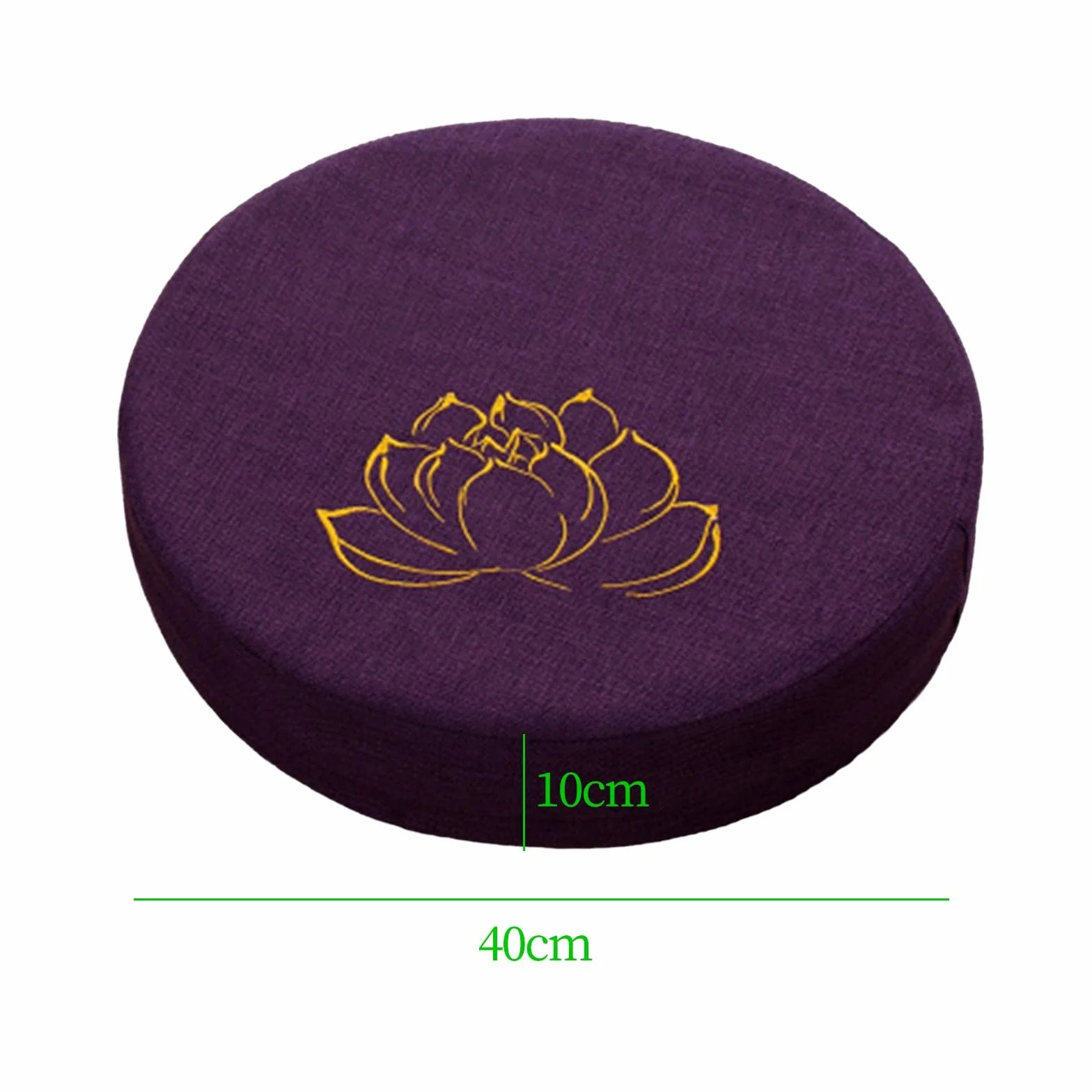 MagiDeal Coussin de méditation de Yoga Tapis de Tatami Japonais Oreiller de méditation tibétain, Violet Foncé 10cm