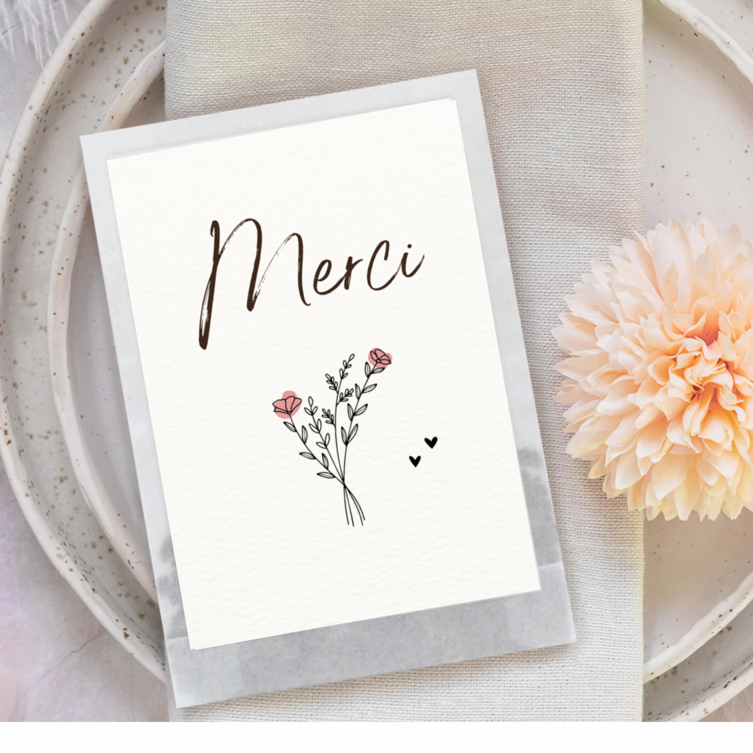 Graines de fleurs Merci 10 sachets Cadeaux de remerciement originaux pour invités collègues éducatrices anniversaire enfant mariage