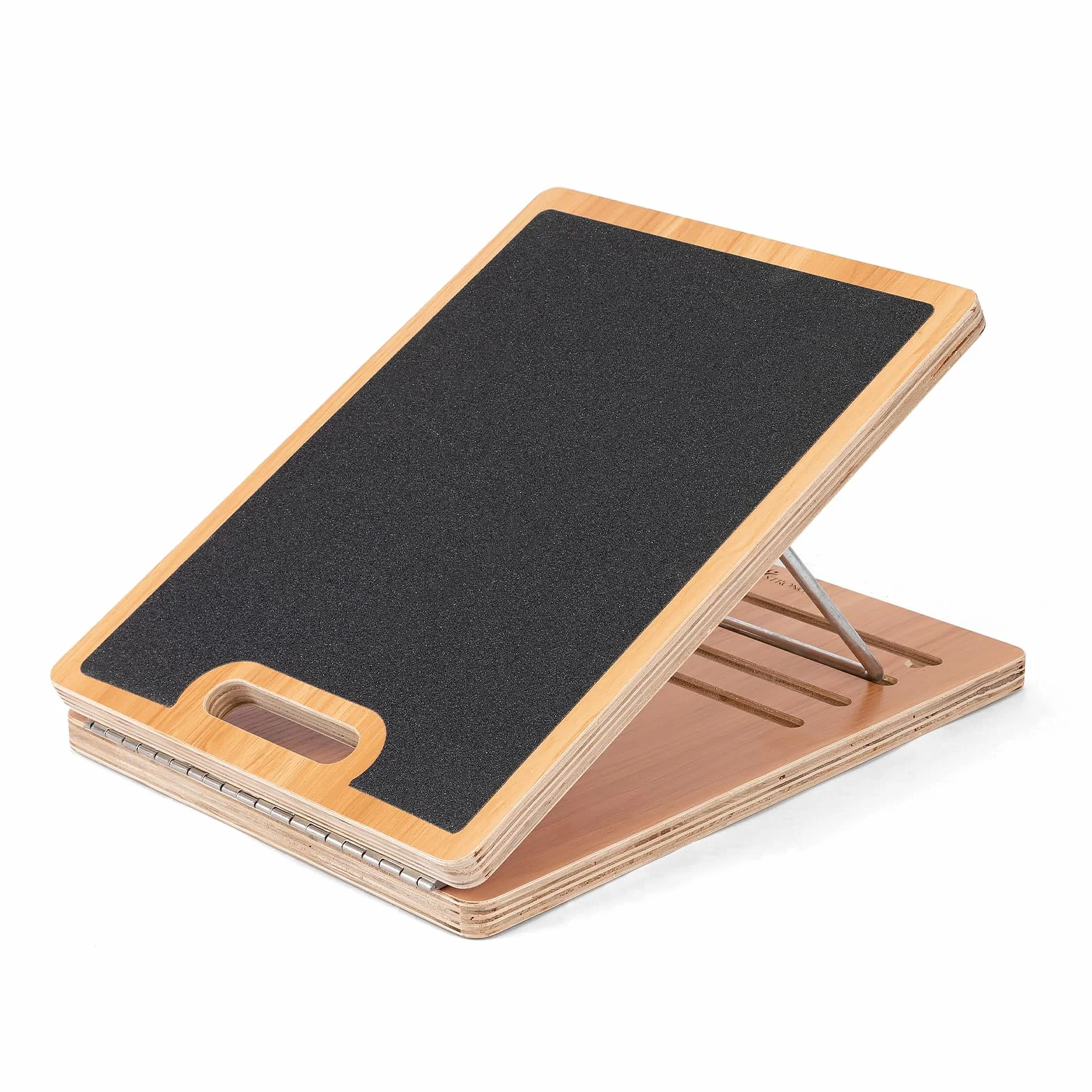 Strongtek planche à découper portable en bois réglable pour étirement mollet maison gym extérieur