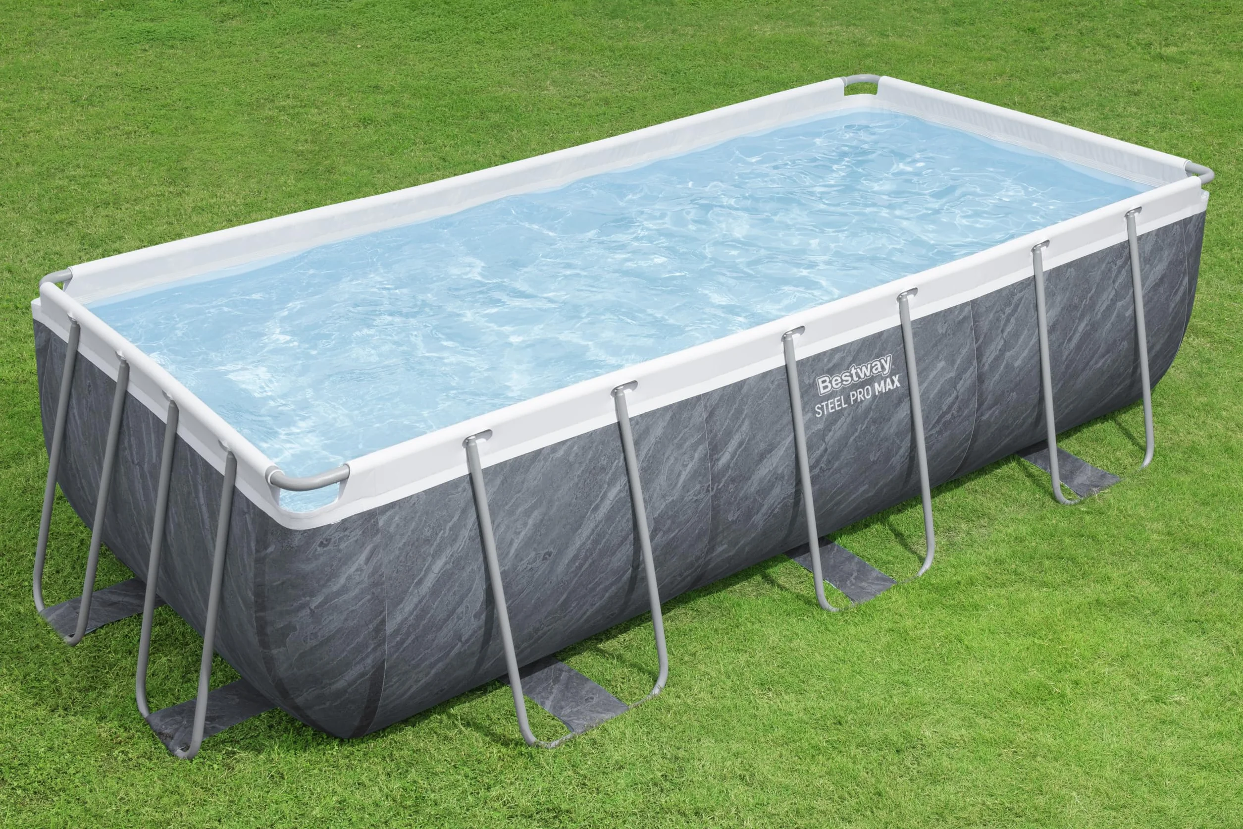 Bestway Steel Pro Max Kit Piscine Hors Sol 404 x 201 x 100 cm Gris