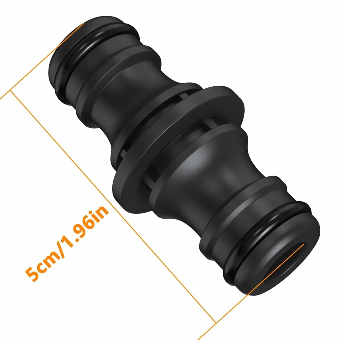 Raccord 1/2 pouce double fiche pour connexion de tuyaux prolongation 2 pièces