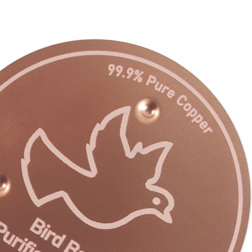 Disque en cuivre pur 99,99% pour bain d'oiseaux diamètre 100 mm