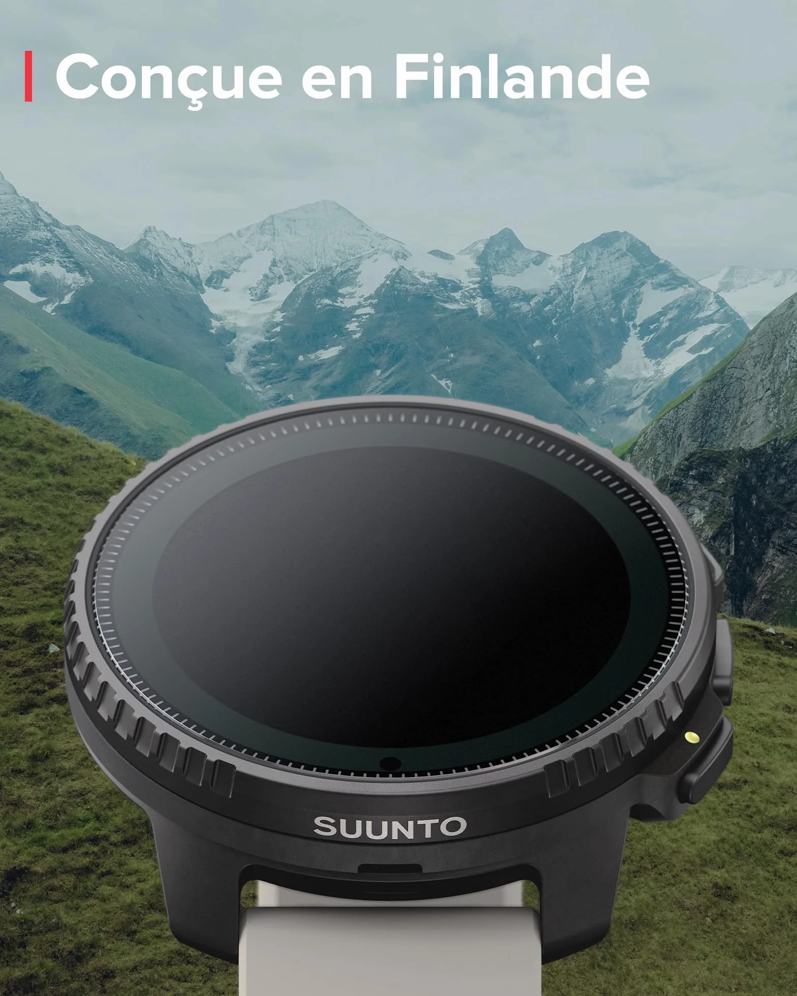 SUUNTO Vertical Montre Connectée Sport Homme GPS Tracker Activités Cardiofréquencemètre Altimètre Baromètre Chargement Solaire