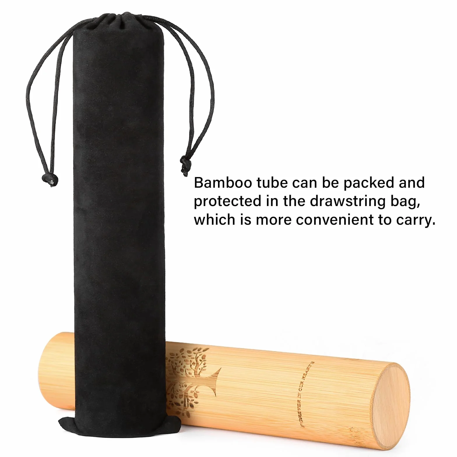 Urnes biodégradables en Bambou Petites 9x2 pouces pour Cendres humaines Tubes d'urne à Diffusion Arbre de Vie 2 pièces