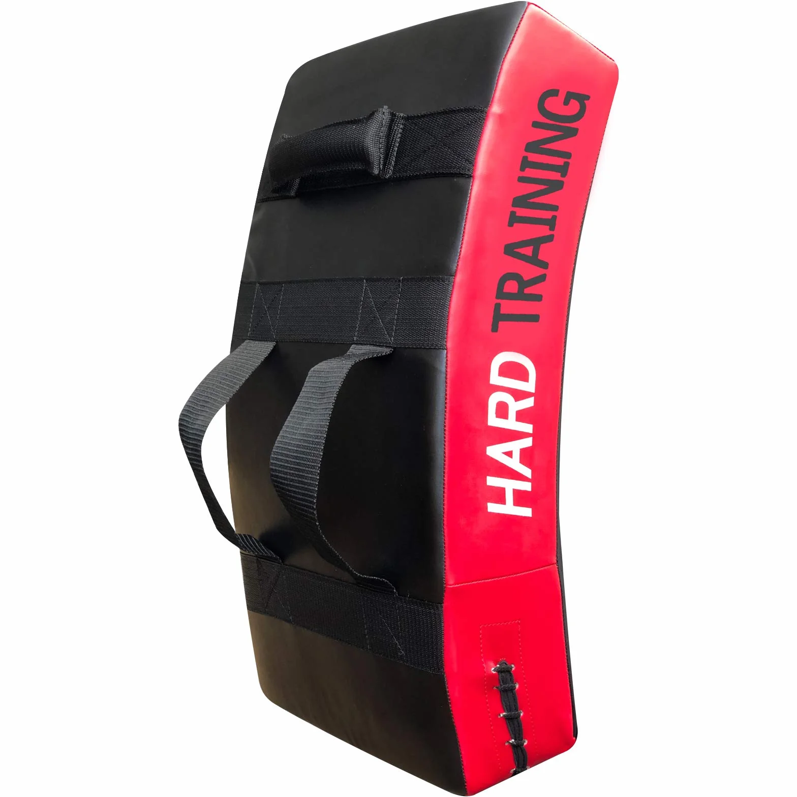 PSS Bouclier De Frappe Pao Boxe Incurvé Patte d’Ours Muay Thaï Kickboxing MMA Karaté Taekwondo Krav Maga Vendu à l’Unité, 1111 Noir & Rouge