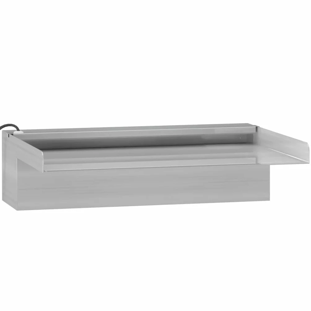 vidaXL Déversoir Cascade LED Fontaine Piscine INOX 30 cm RVB
