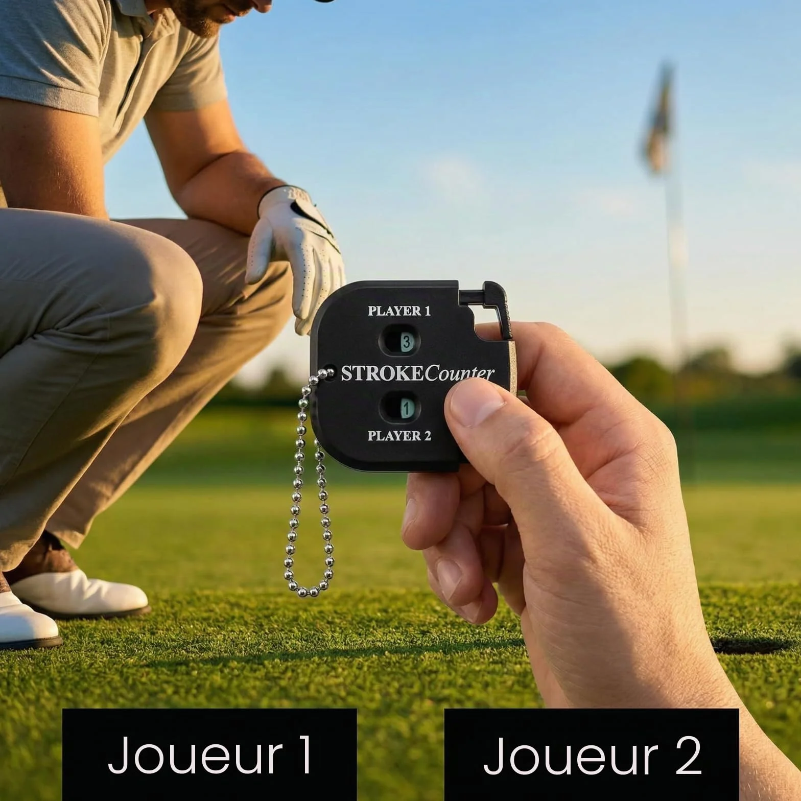 Compteur de Score de Golf 2 Joueurs Indicateur de Coups Skylety