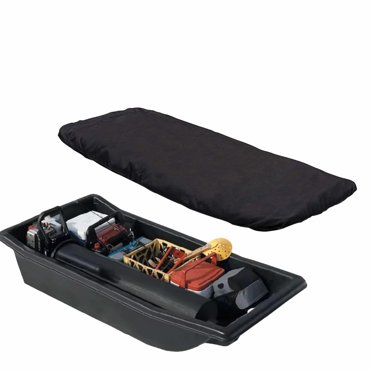 Luge pour la pêche | Traîneau de pêche sur Glace de Voyage extérieur pour l'hiver, la Chasse, Le Voyage, traîneau de Protection avec Serrage élastique pour la Neige, la poussière, Le Gel
