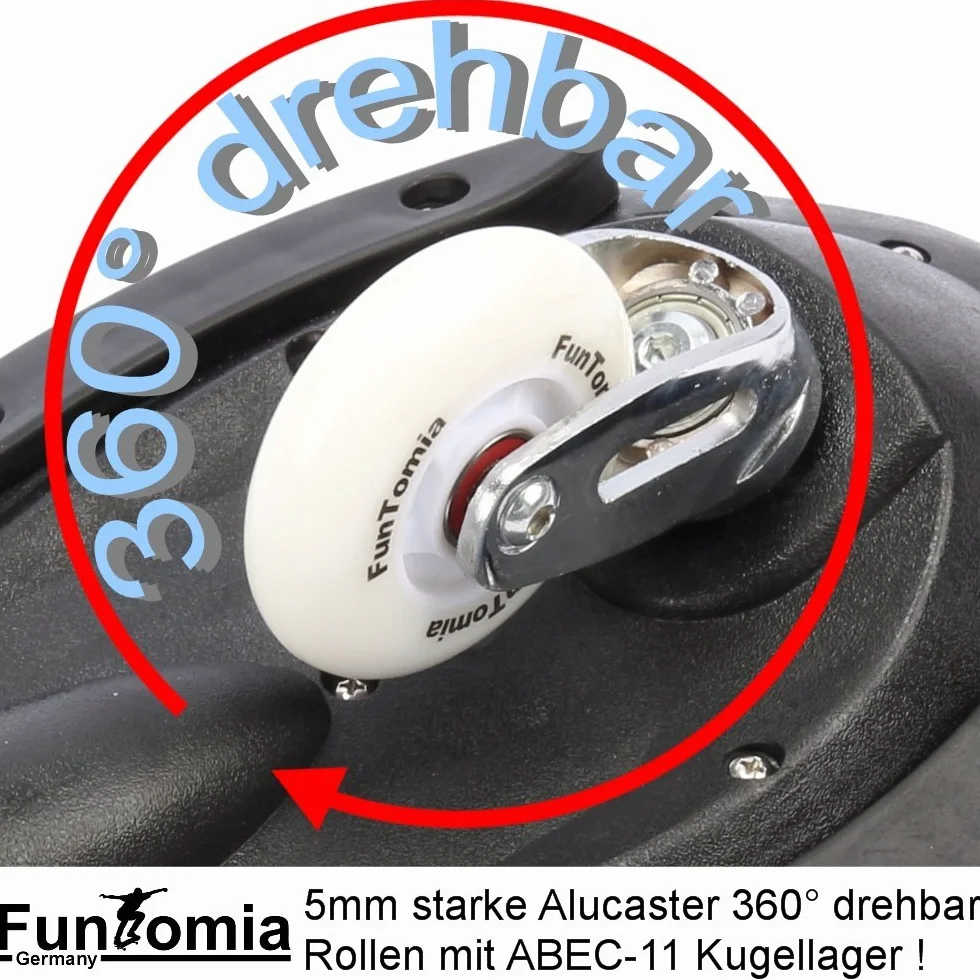 FunTomia® Waveboard Charge Max 120 kg, avec roulement Mach1 + Sac et CD Inclus