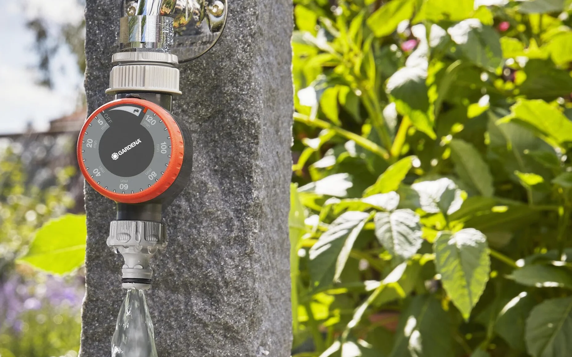 Gardena Minuterie d'arrosage 26,5 mm G 3/4 33,3 mm G1 5-120 min Raccord rapide 1169-20