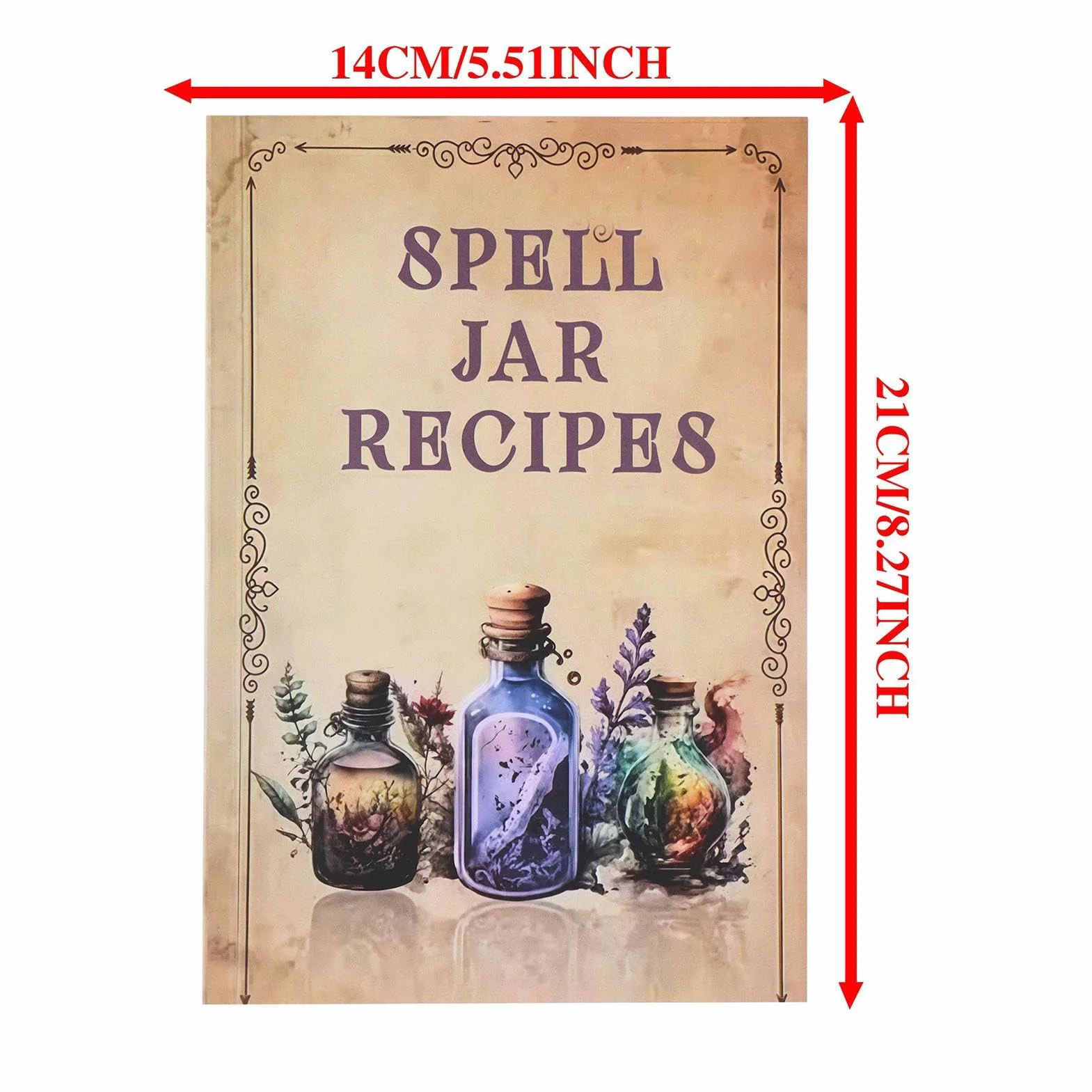 Livre de Sorts de sorcières, Livre de jar Sort - Impression Claire Contenu détaillé des Livres de Sorcellerie pour Débutants