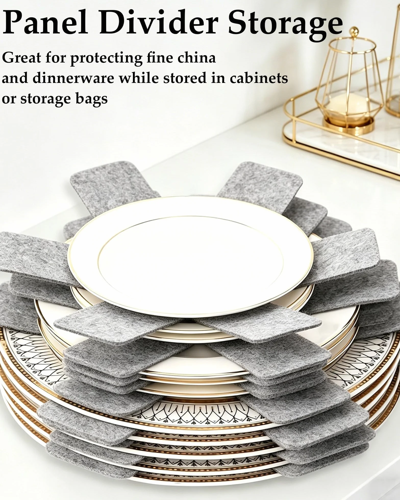 Lot de 10 protège-poêles en Feutre 26 cm Résistant à la Chaleur Antidérapant Protection poêle et Casserole