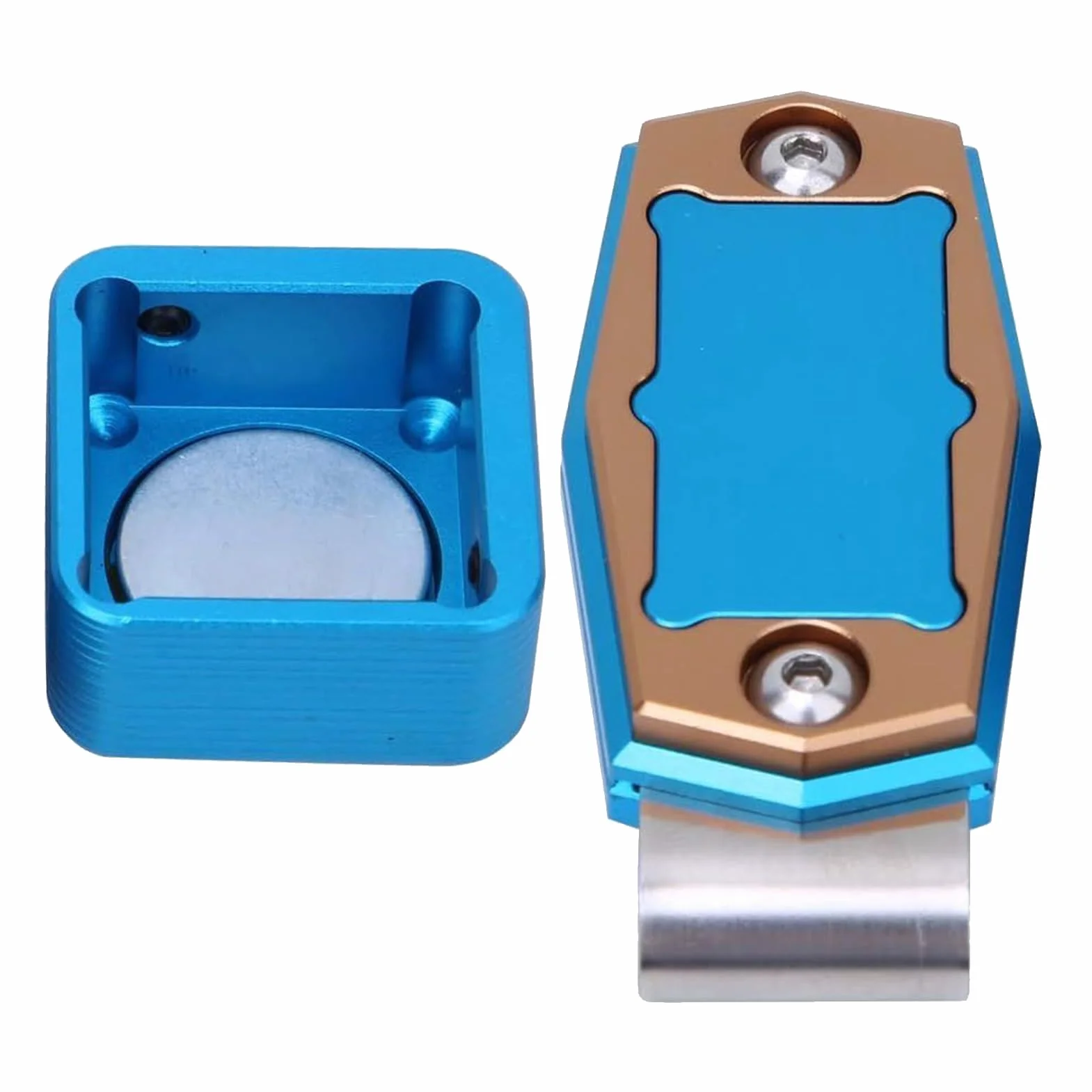 Générique Easy Access Magnetic Pool Chalk Holder, Portable Cue Chalk Hold, Compact Table Ball Sports Accessory for Men, Women, Beginners, and Professional Players,2.64x1.18x1.26 Inches