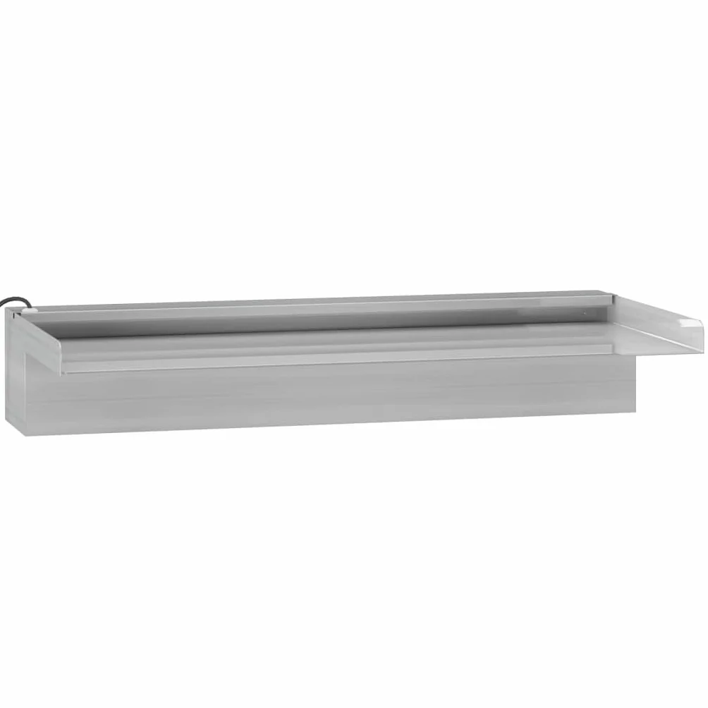 vidaXL Déversoir Cascade LED Fontaine Piscine Inox 45 cm RVB