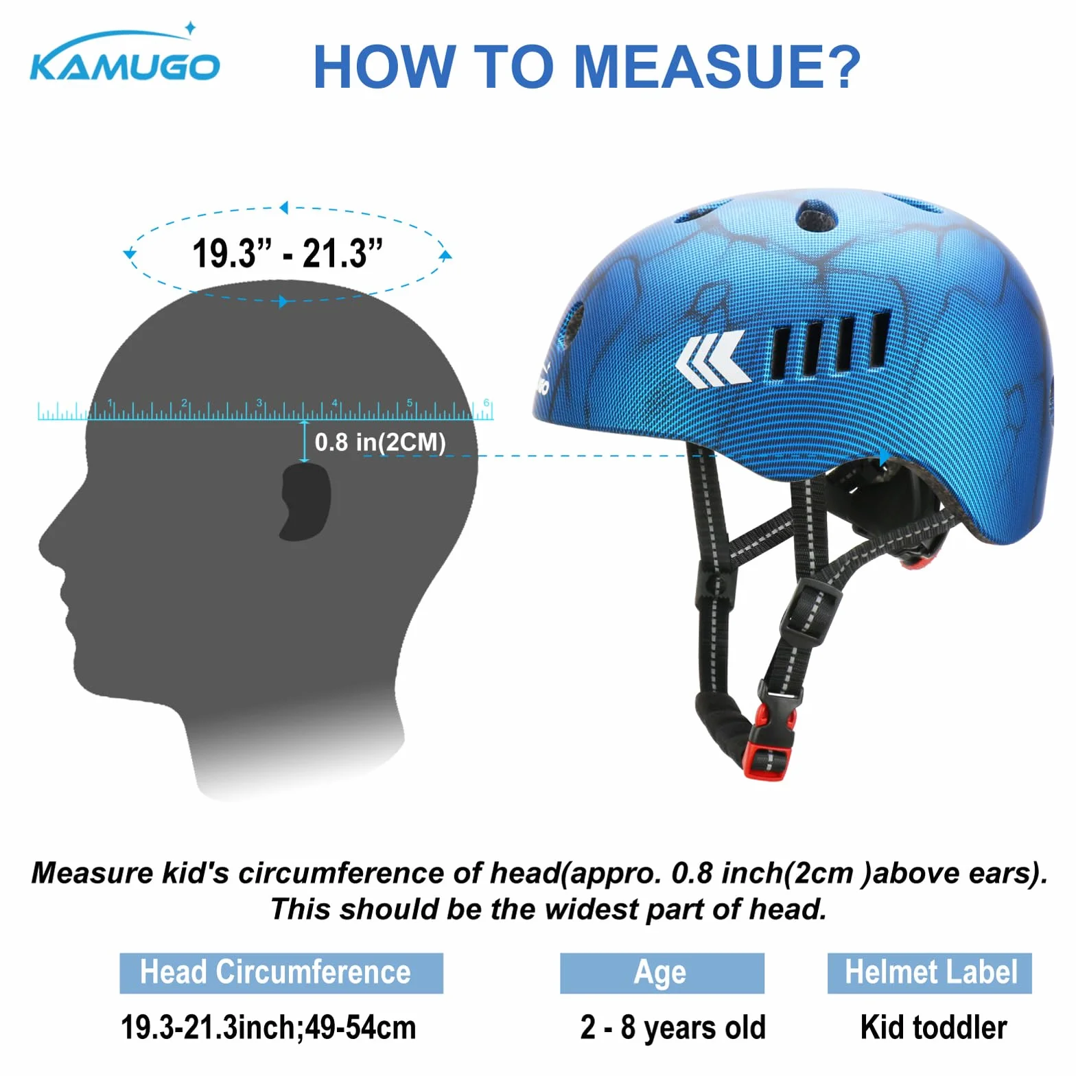 KAMUGO Casque Velo Enfant Ensemble, Casque pour Enfants pour garçons et Filles de 2 à 8 Ans, avec Un Ensemble d'équipement de Protection, Convient aux Scooters vélos Patins à roulettes