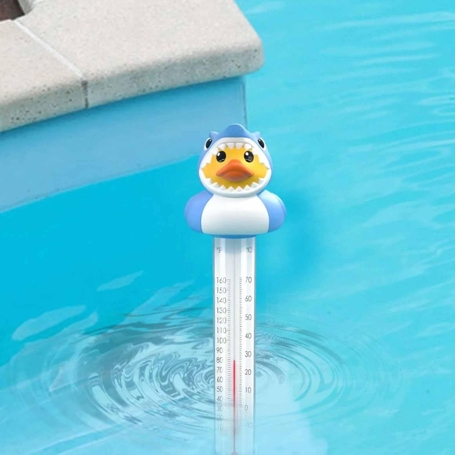 Thermomètre de piscine flottant canard – Facile à lire pour piscine extérieure