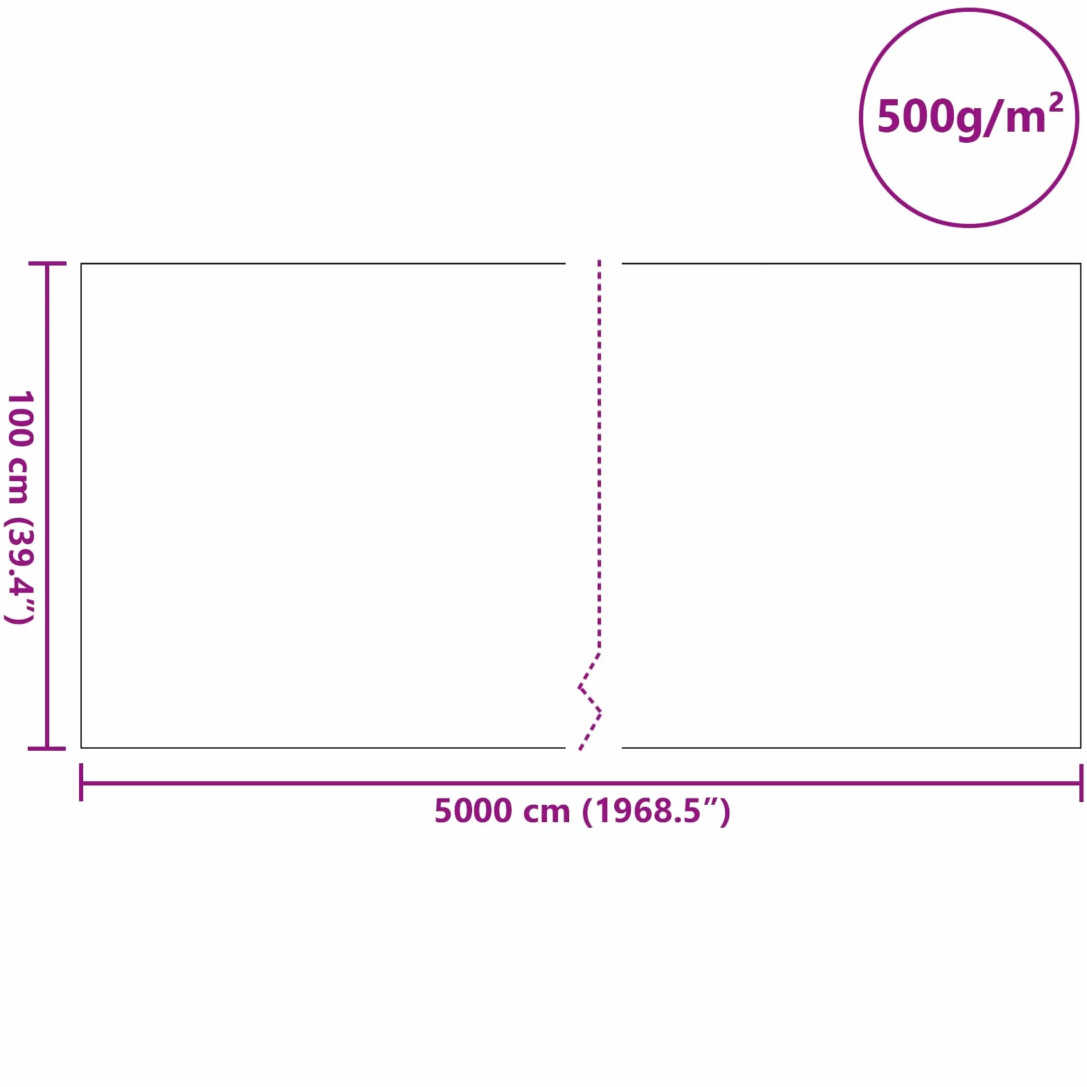 Feutre de Mare 500 g/㎡ 1x50 m Accessoires pour fontaines & bassins