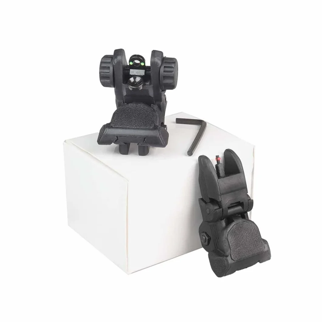 Fibre Optique Pliable Nylon Retourner vers Le Haut Avant arrière aperçus s'ajustent P/W 21MM Rails