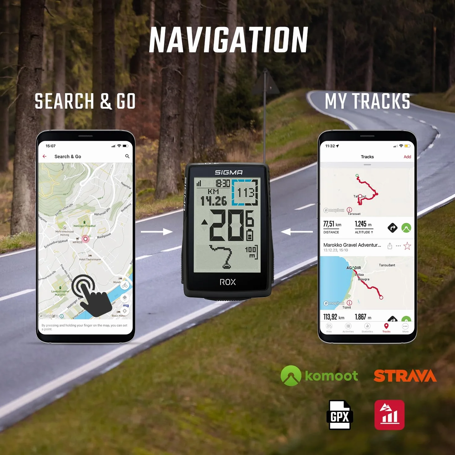 SIGMA ROX 4.0 SE| Édition spéciale |Ordinateur de vélo sans Fil GPS & Navigation INCL. OVERCLAMP Butler | Navigation GPS extérieure avec altimétrie | Compatible avec Les vélos électriques