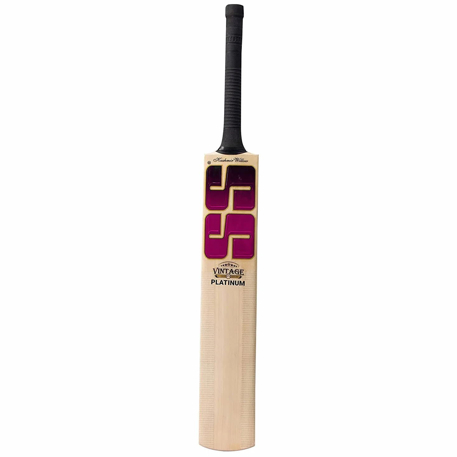 SS Vintage Platinum Kashmir-Willow Courte Poignée Cricket Batte, Beige