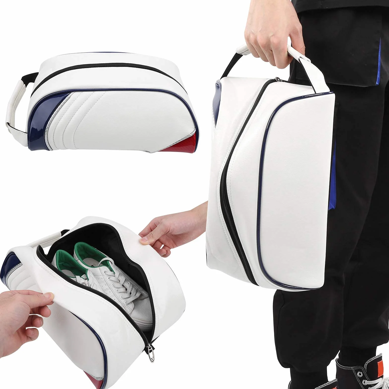 Sac de Transport de Chaussures de Golf en Cuir PU VGEBY