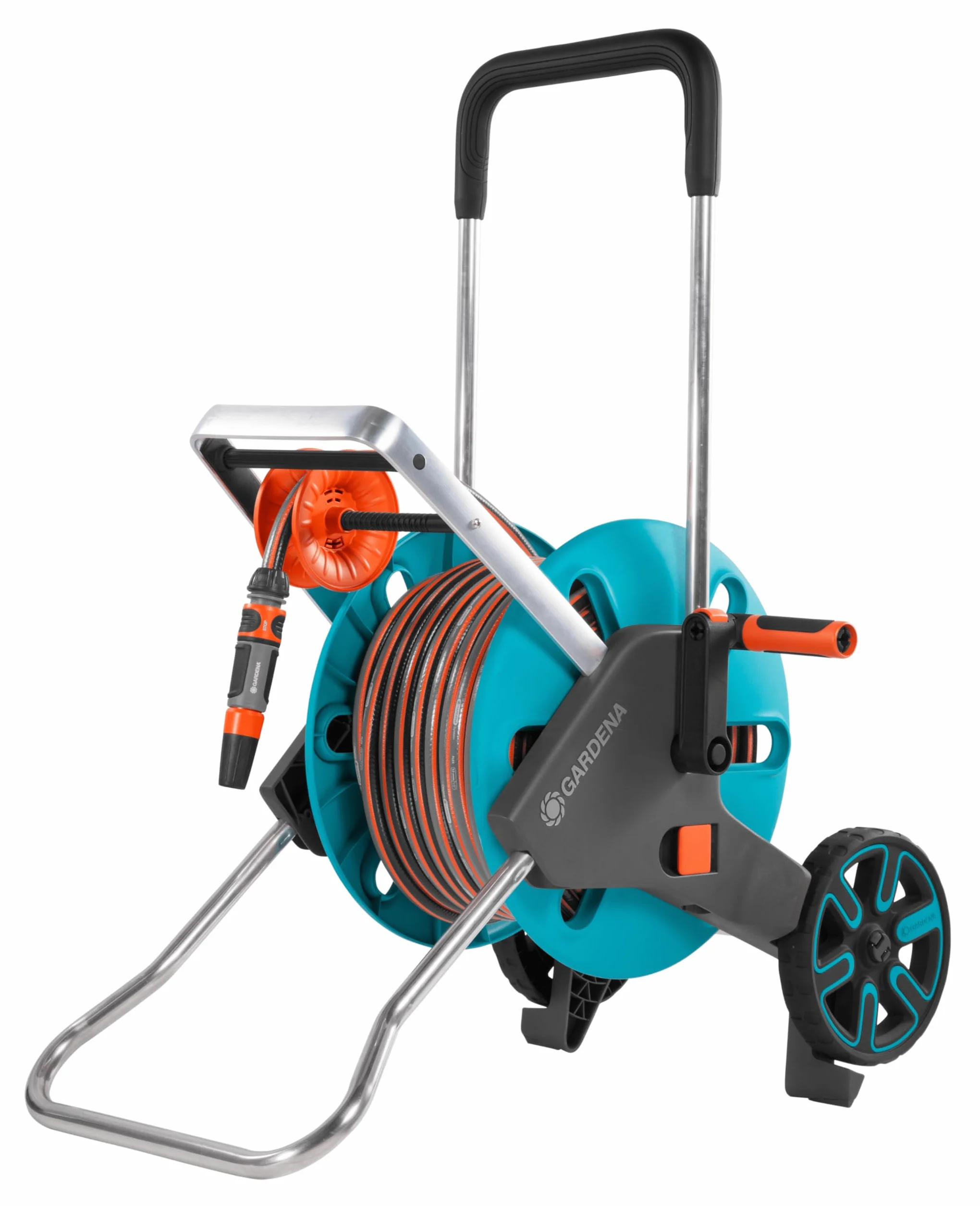 Gardena CleverRoll M Easy dévidoir sur roues 60 m cadre métallique robuste antigoutte