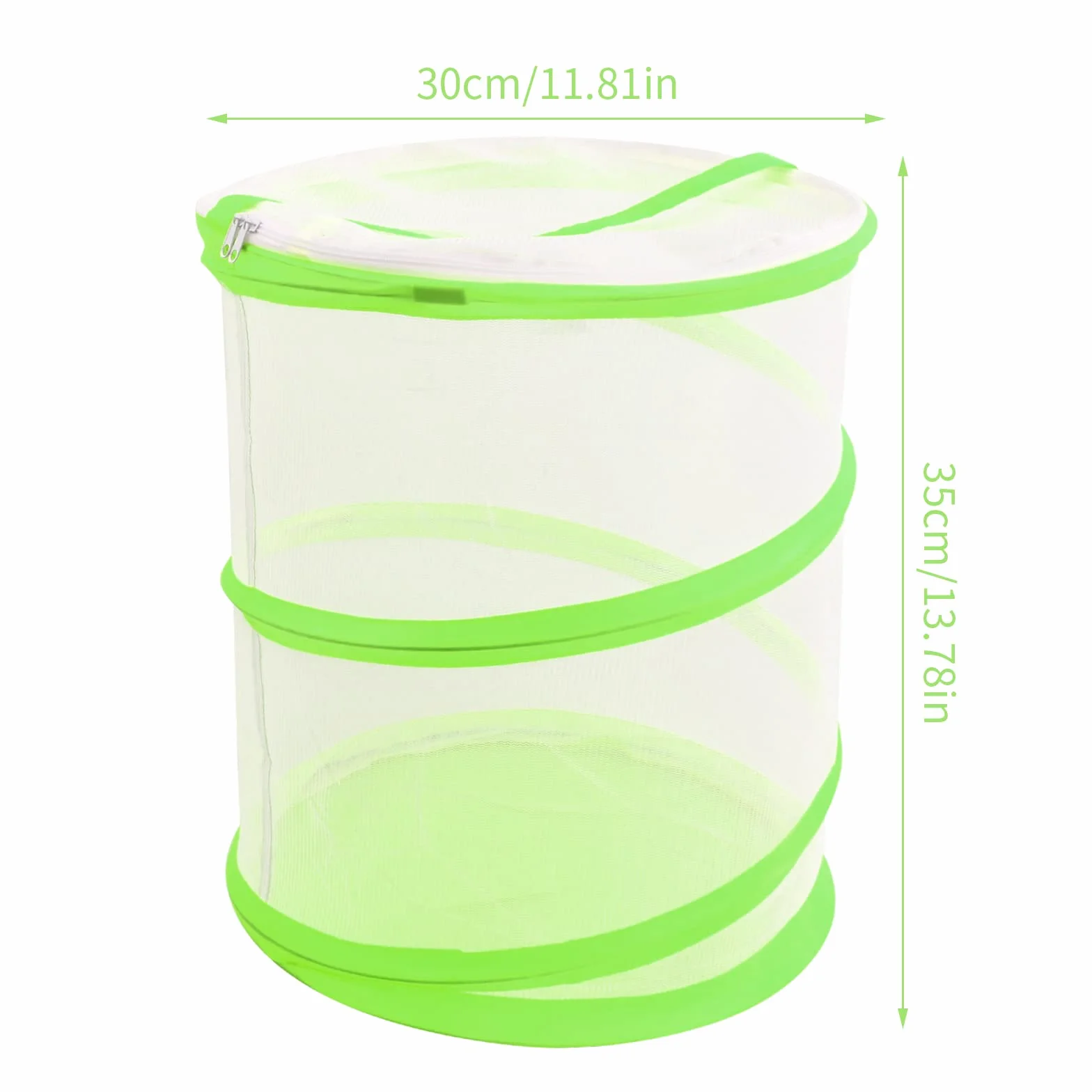 Cage à Papillon Pliable 35cm Maille Insecte Élevage Serre Pop Up Pour Enfants Jardin Vert