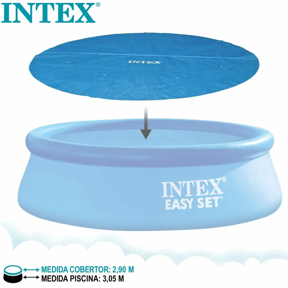 Intex Bâche Solaire pour Piscine Easy & Frame 305 cm Bleu