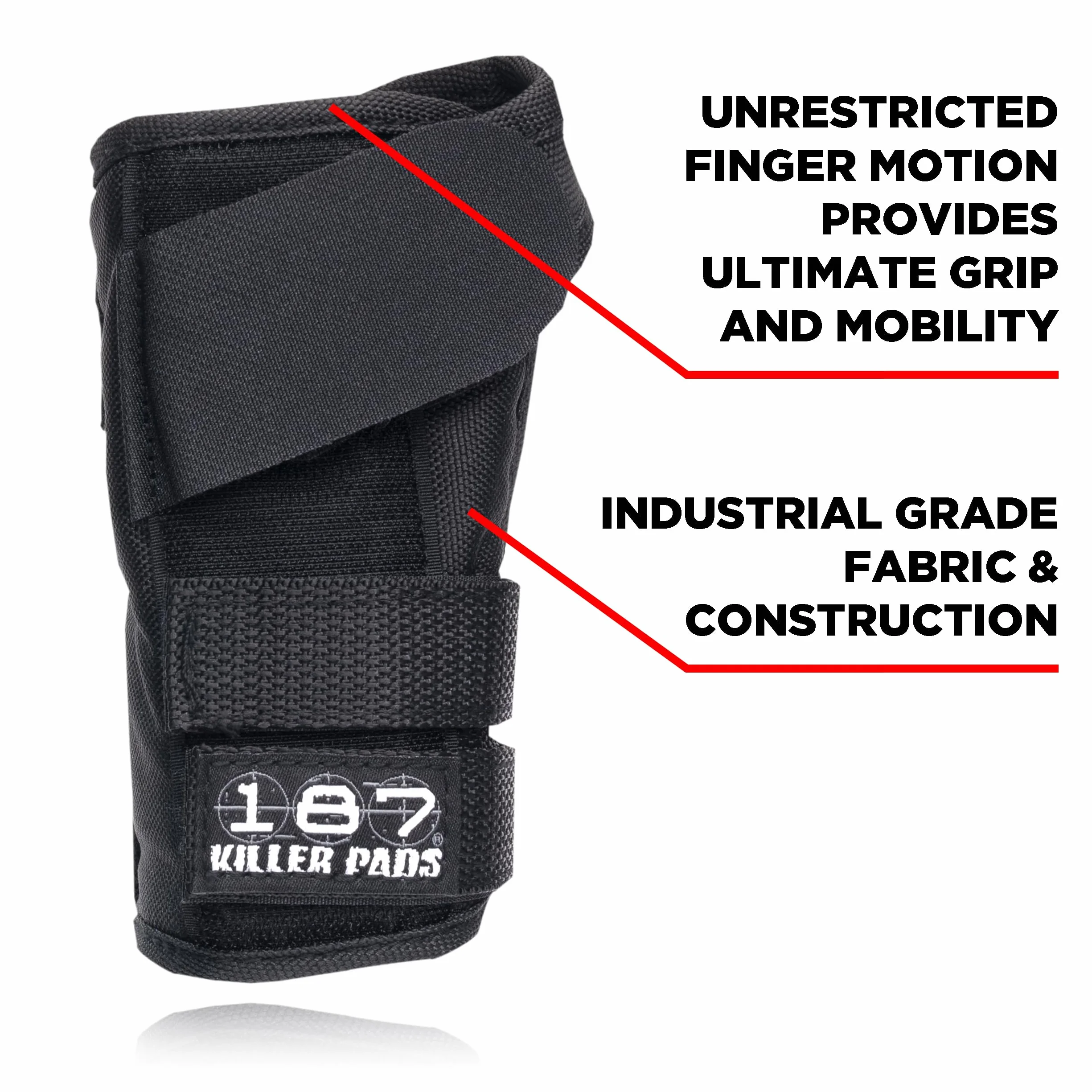 187 KILLER PADS Protèges Poignets Pro Noir XL