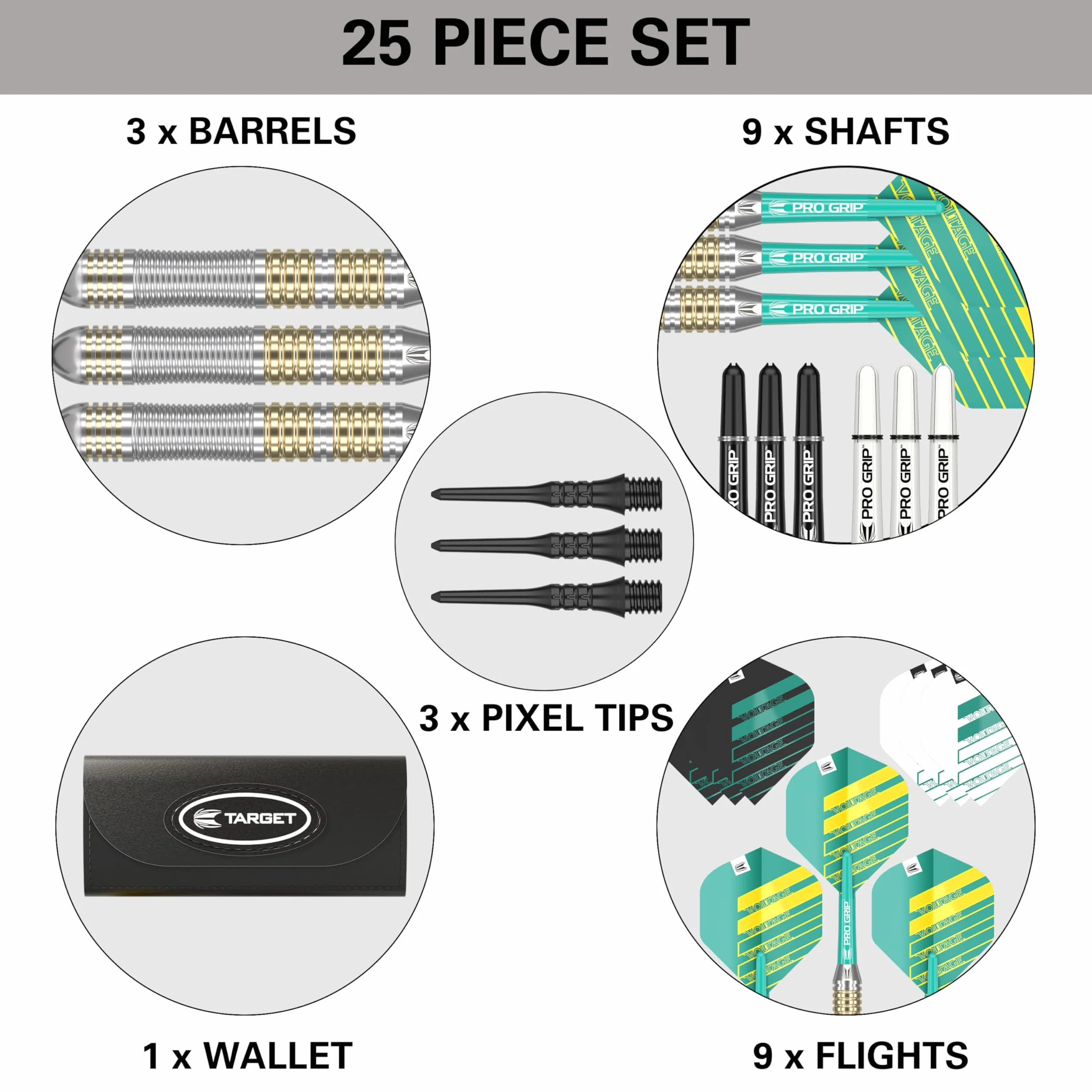 Target Darts Rob Cross 18G Set de fléchettes à Pointe Souple en Laiton